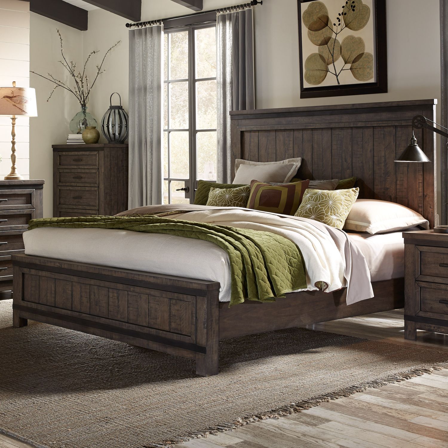 Abidul King California Panel Bed