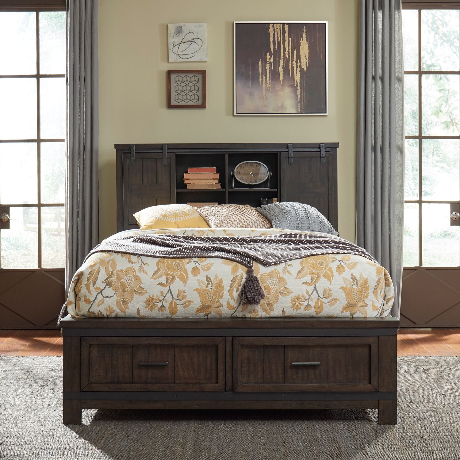 Adassil King Bookcase Bed