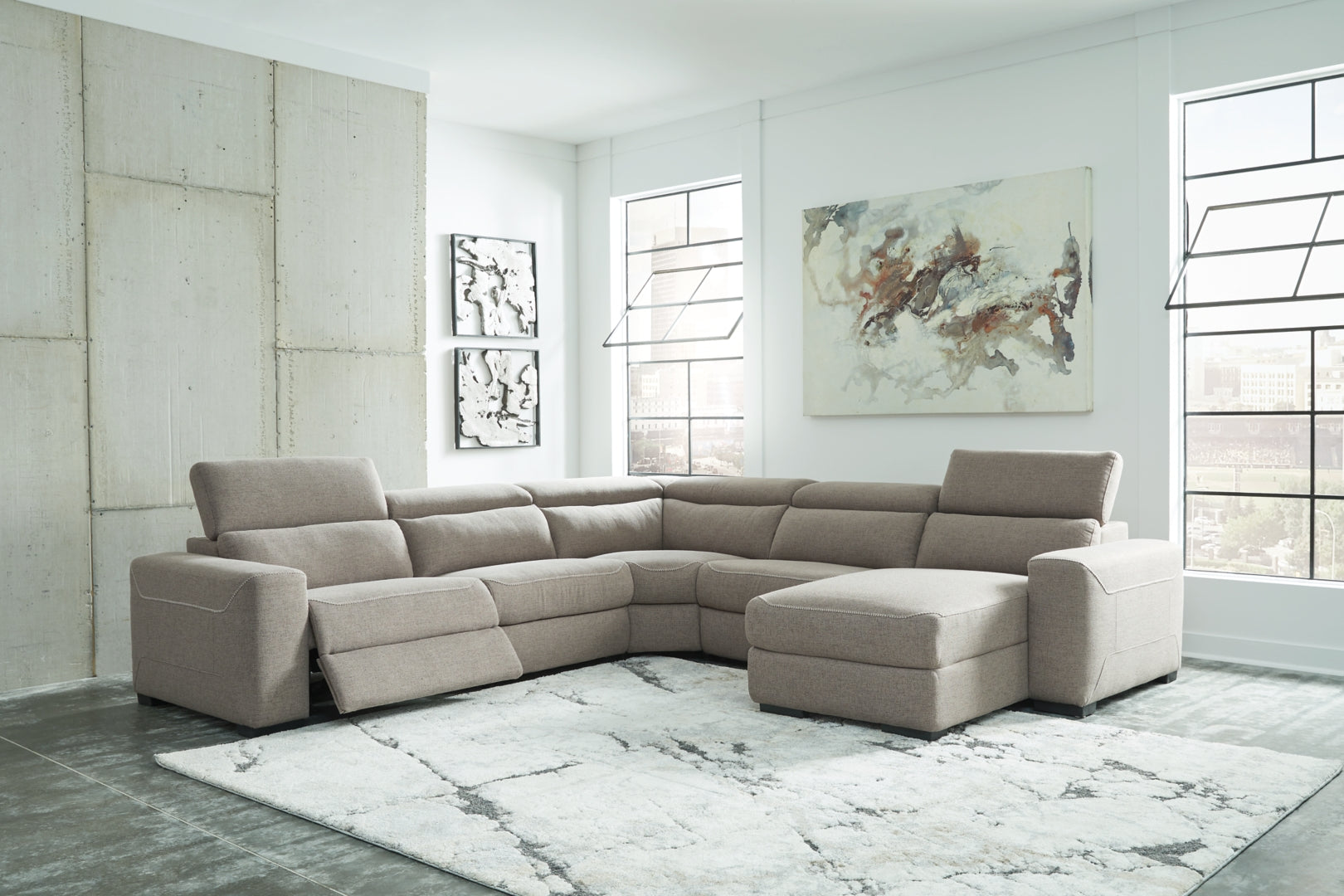 Mabton 5-Piece Power Reclining Sectional