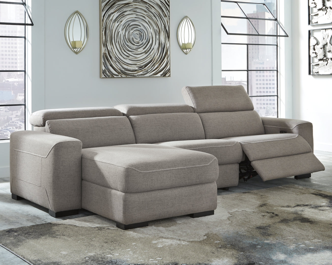 Mabton 3-Piece Power Reclining Sectional