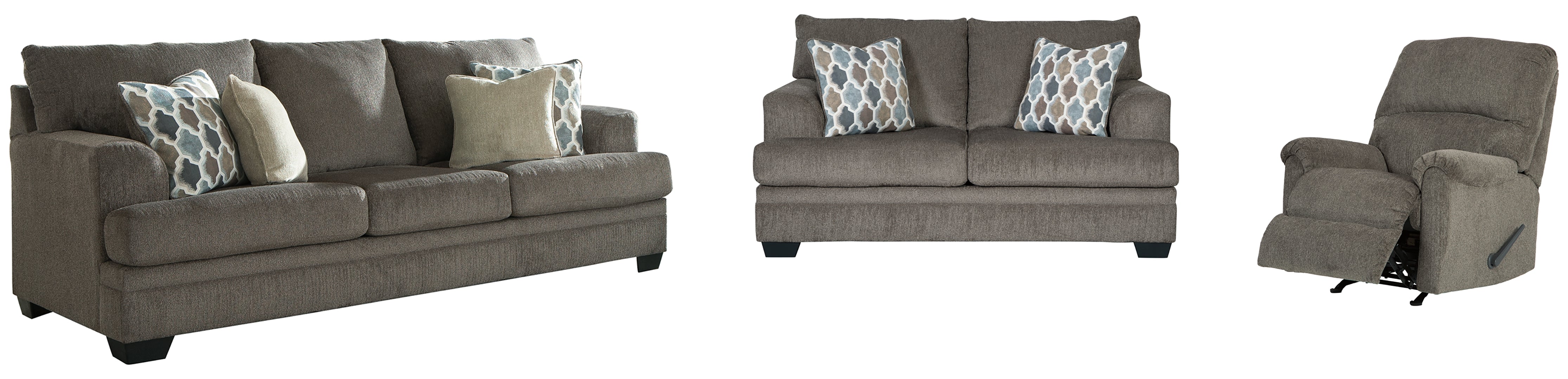 Dorsten Sofa, Loveseat and Recliner