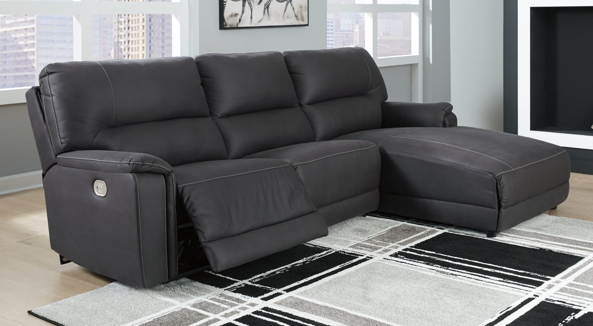 Henefer 3-Piece Power Reclining Sectional with Chaise