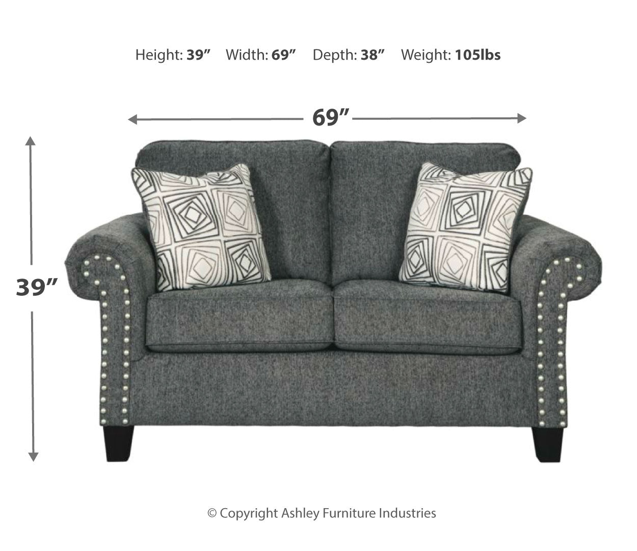 Agleno Sofa and Loveseat