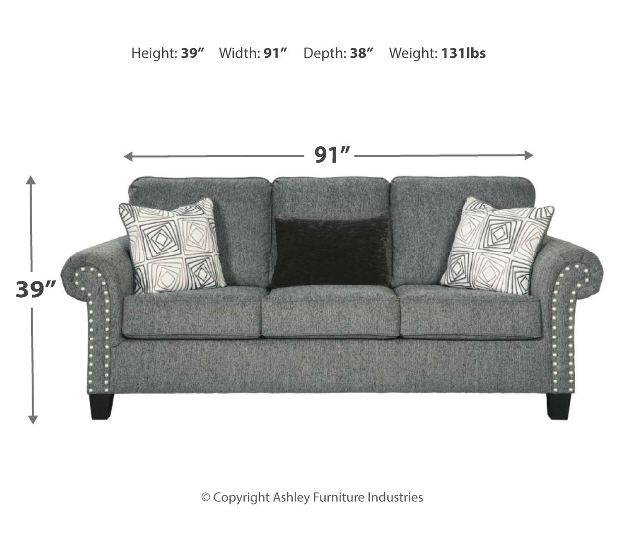 Agleno Sofa and Loveseat