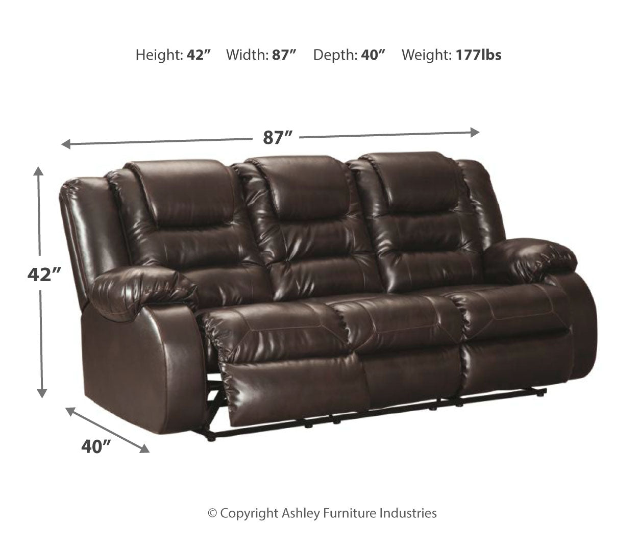 Vacherie Reclining Sofa