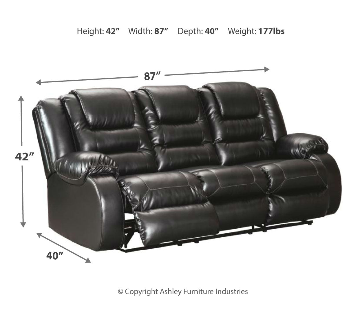 Vacherie Reclining Sofa