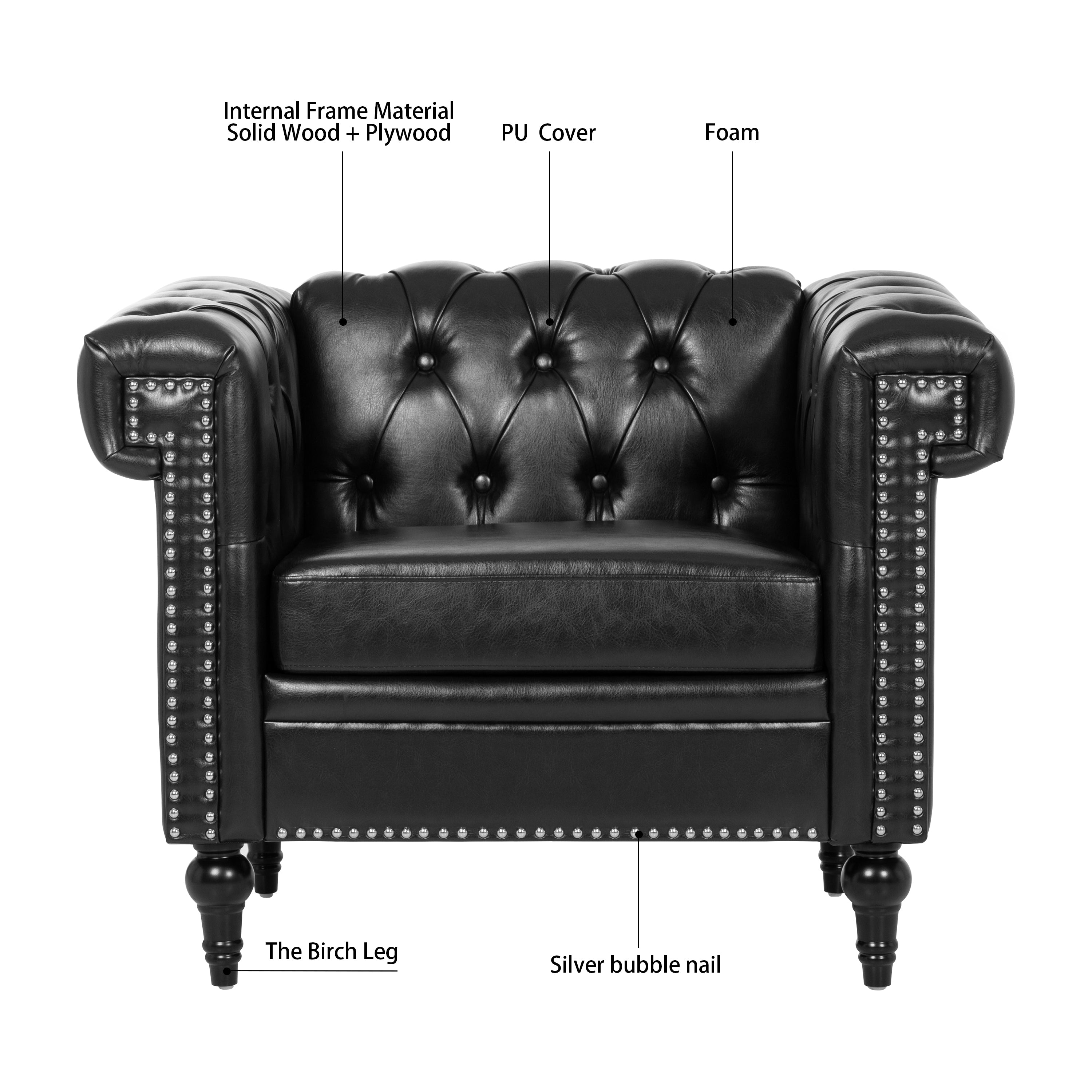 1 Seater Sofa For Living Room