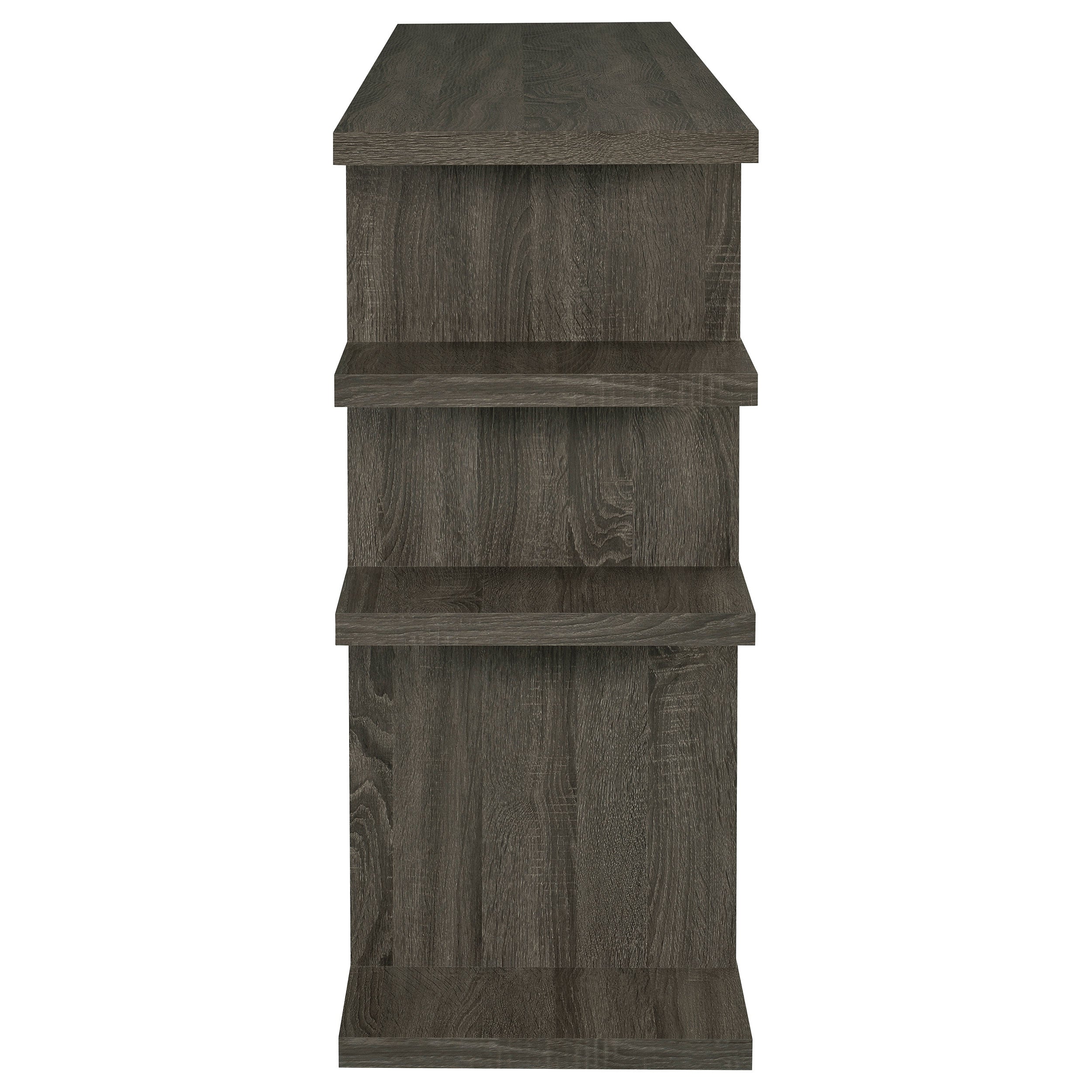 Santos 3-tier Bookcase Weathered Grey