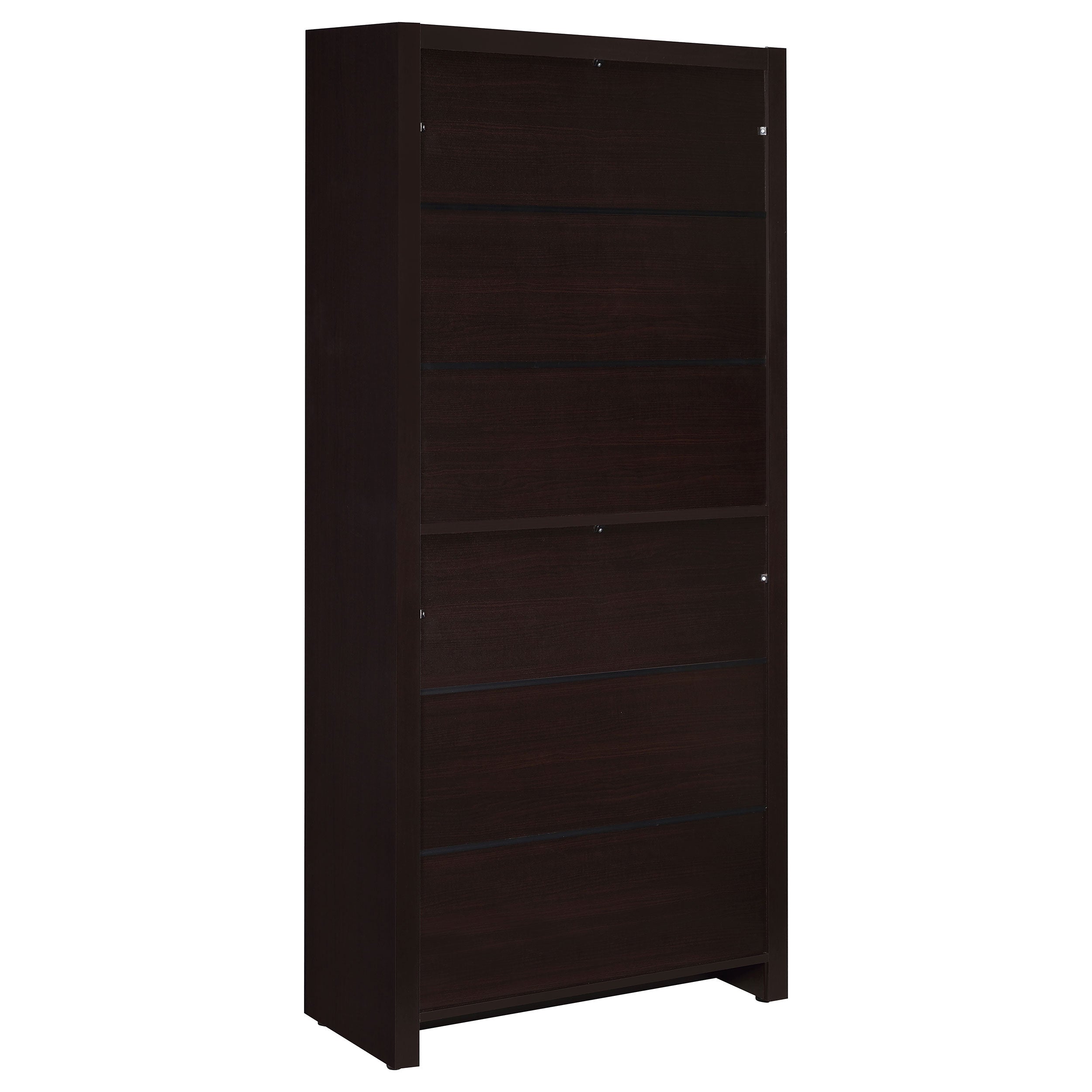 Skylar 5-shelf Bookcase with Storage Drawer Cappuccino