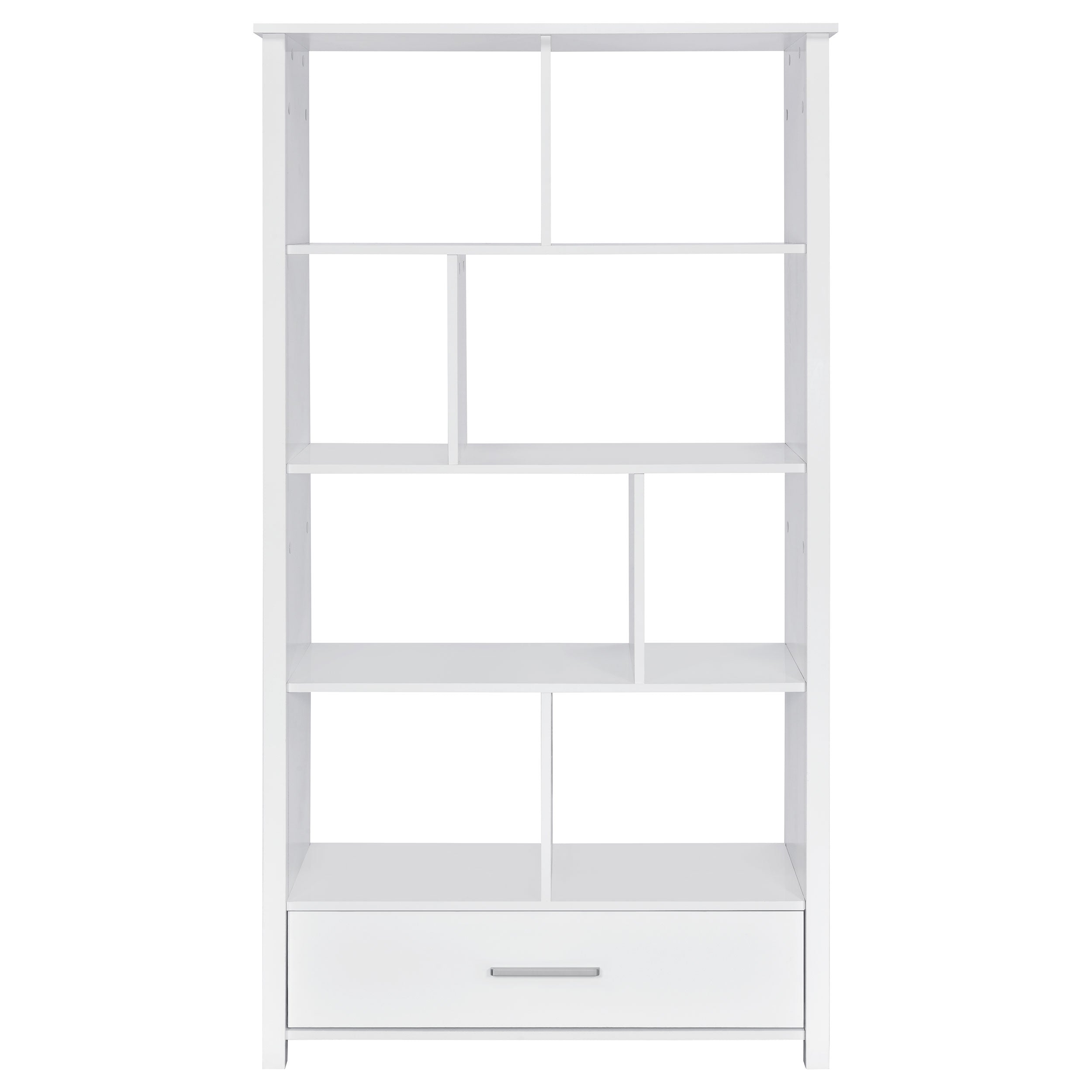 Dylan Rectangular 8-shelf Bookcase Bookcase White