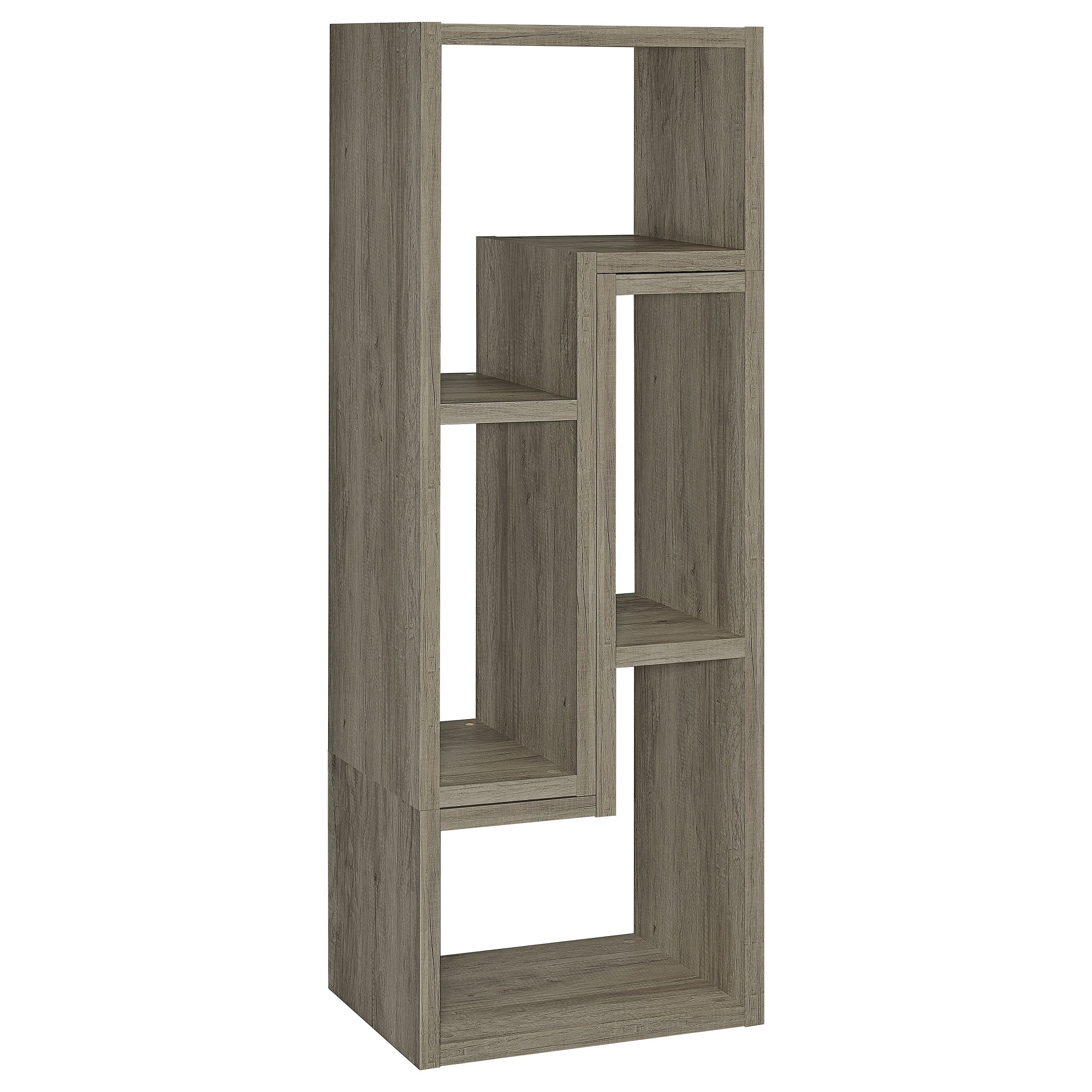 Velma Convertable Bookcase and TV Console Grey Driftwood