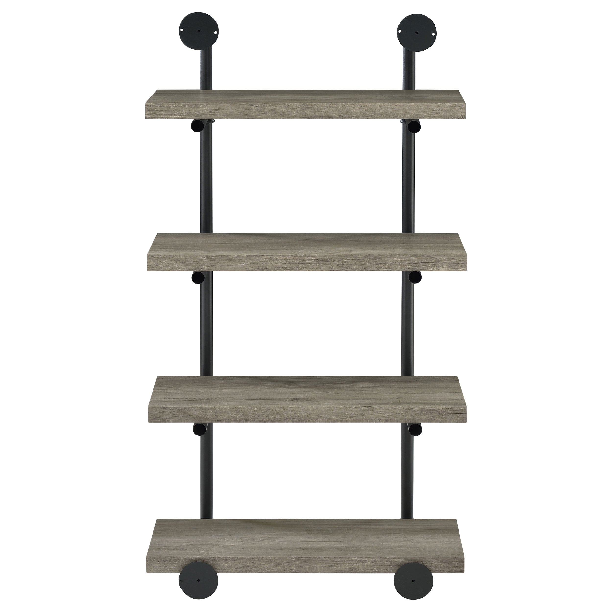 Elmcrest 24-inch Wall Shelf Black and Grey Driftwood