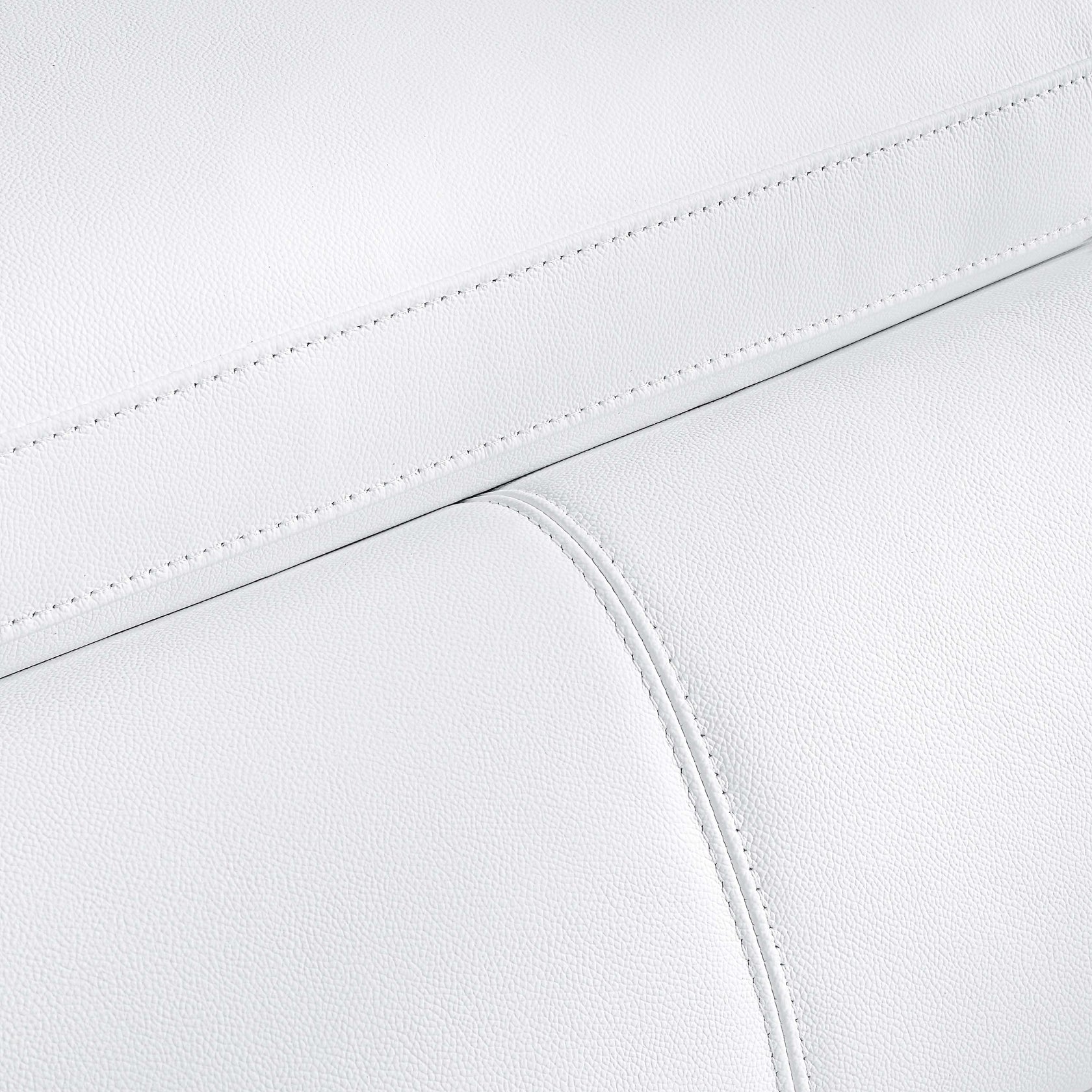 Corrigan Genuine Leather Sofa White