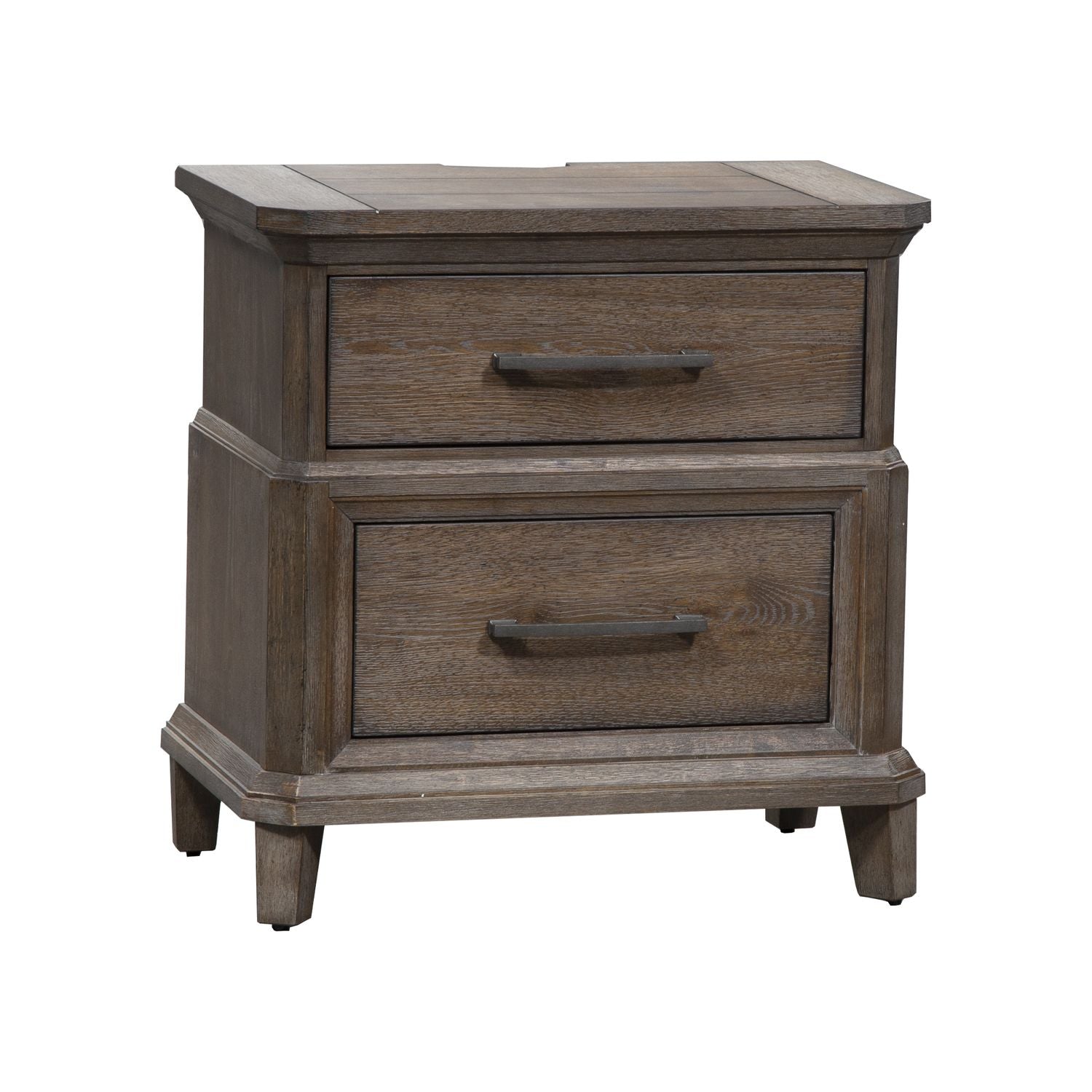 Derise 2 Drawer Night Stand with Charging Station