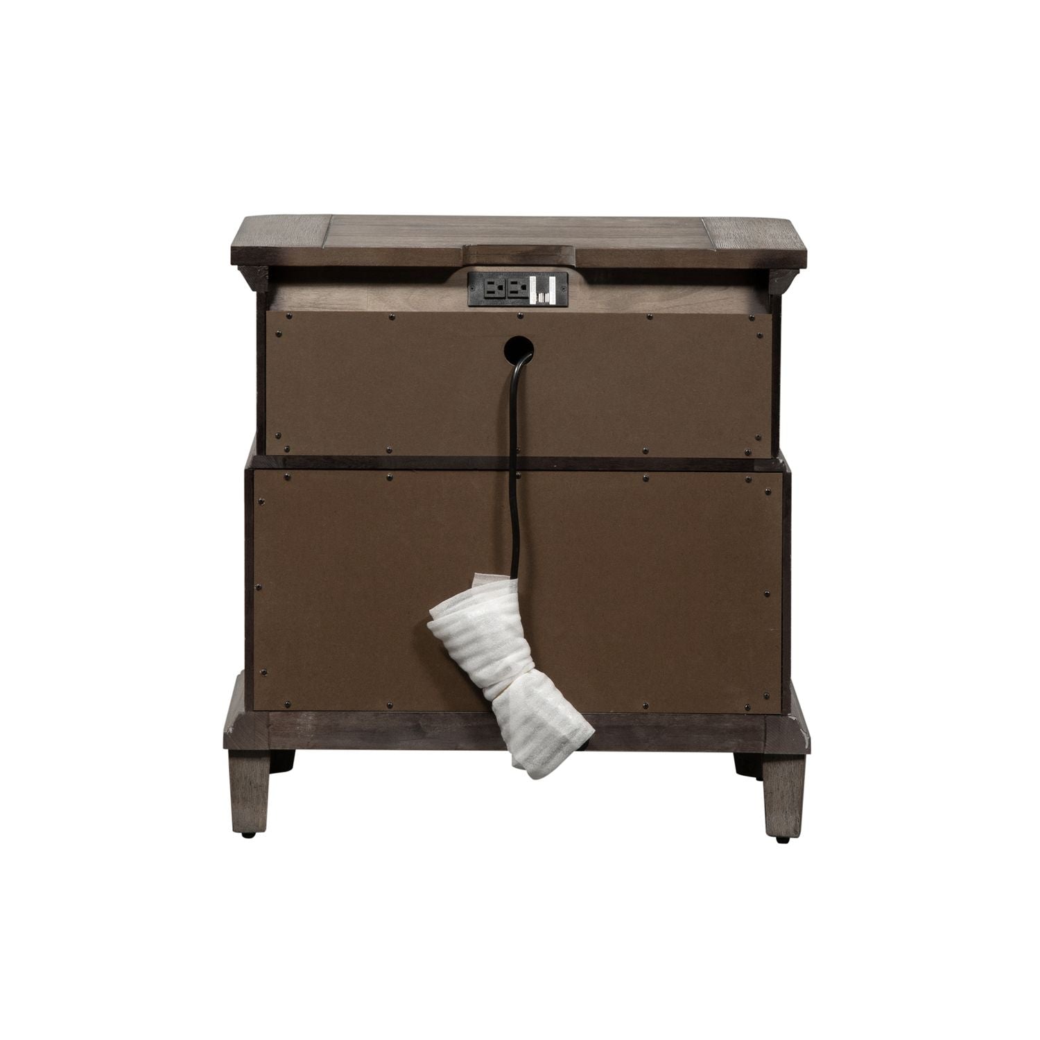 Derise 2 Drawer Night Stand with Charging Station