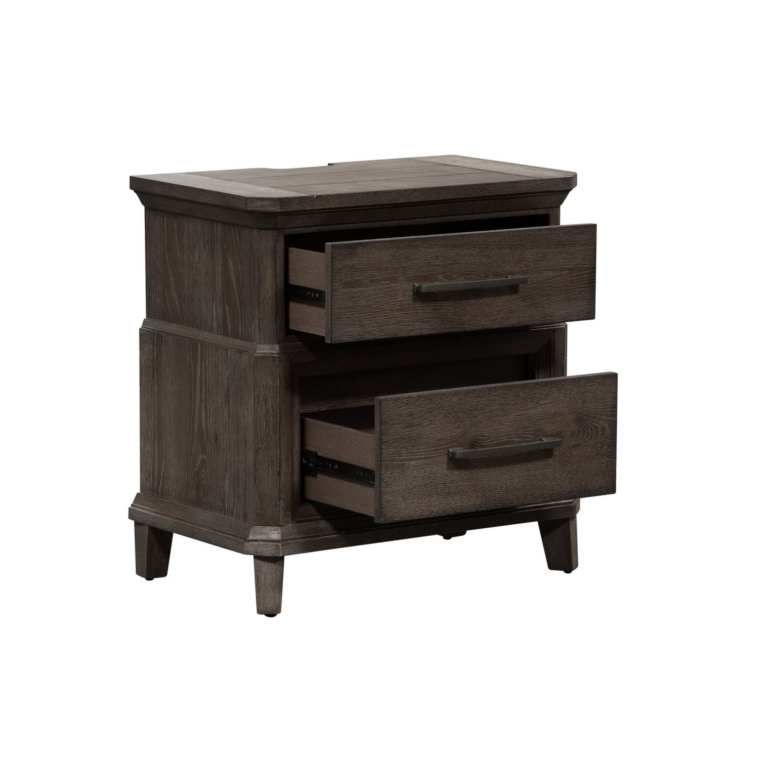 Derise 2 Drawer Night Stand with Charging Station