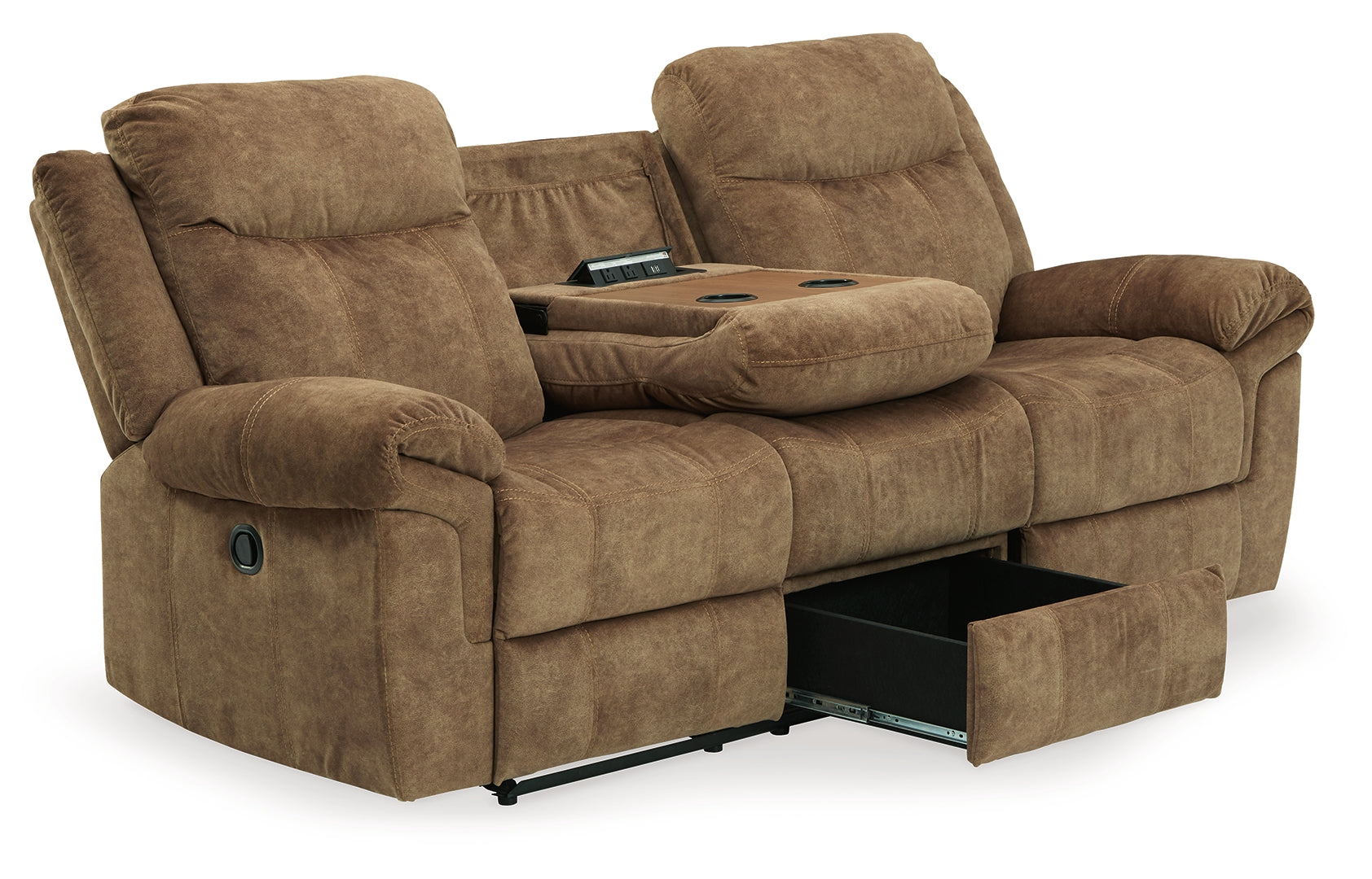 Huddle-Up Reclining Sofa with Drop Down Table