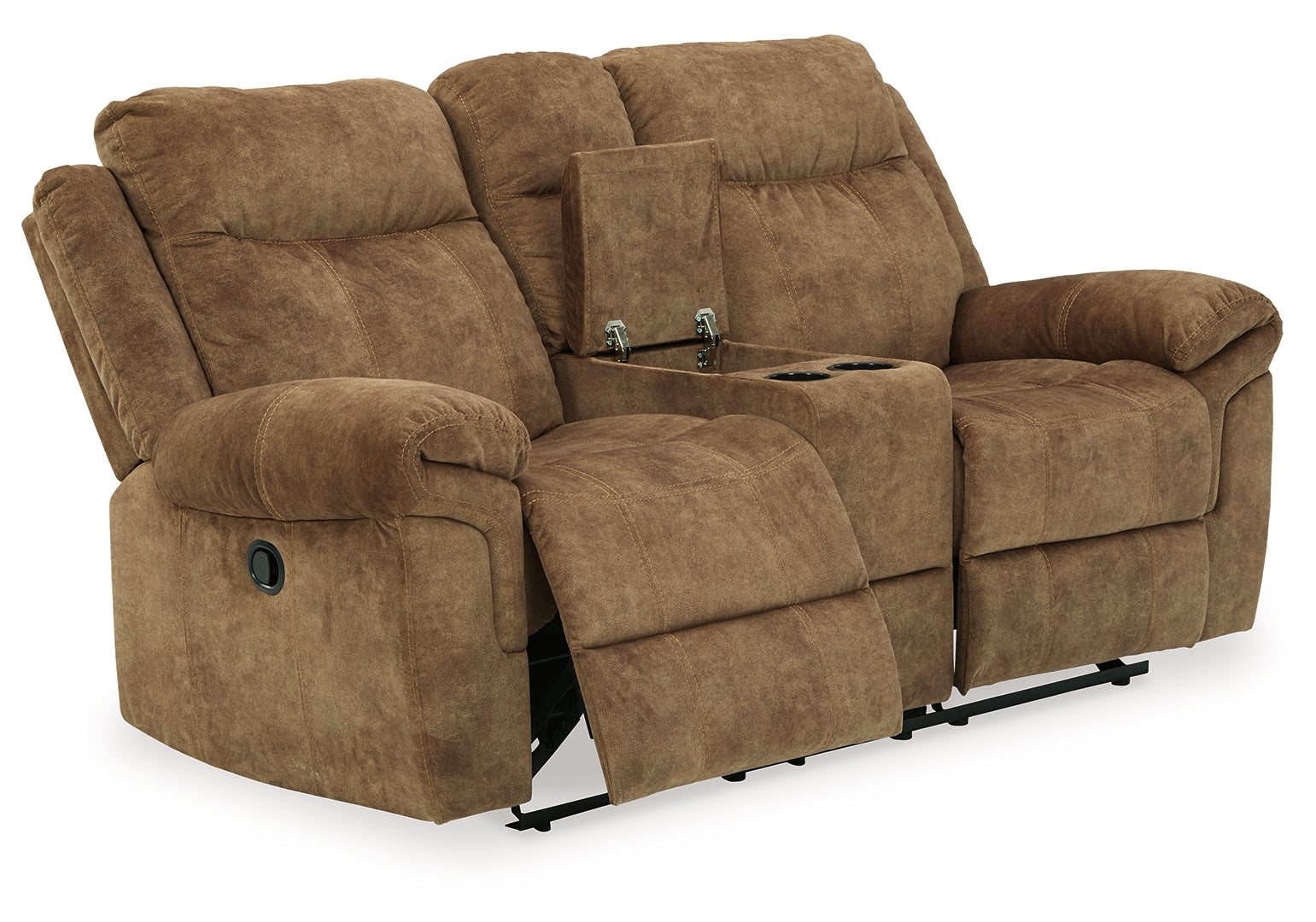 Huddle-Up Glider Reclining Loveseat with Console