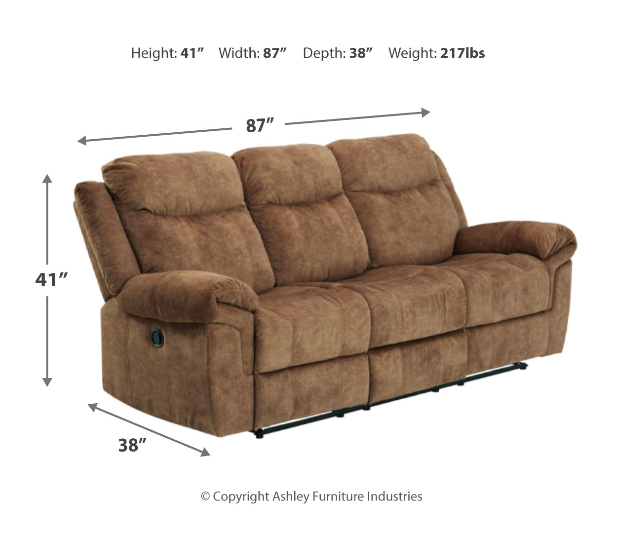 Huddle-Up Reclining Sofa with Drop Down Table