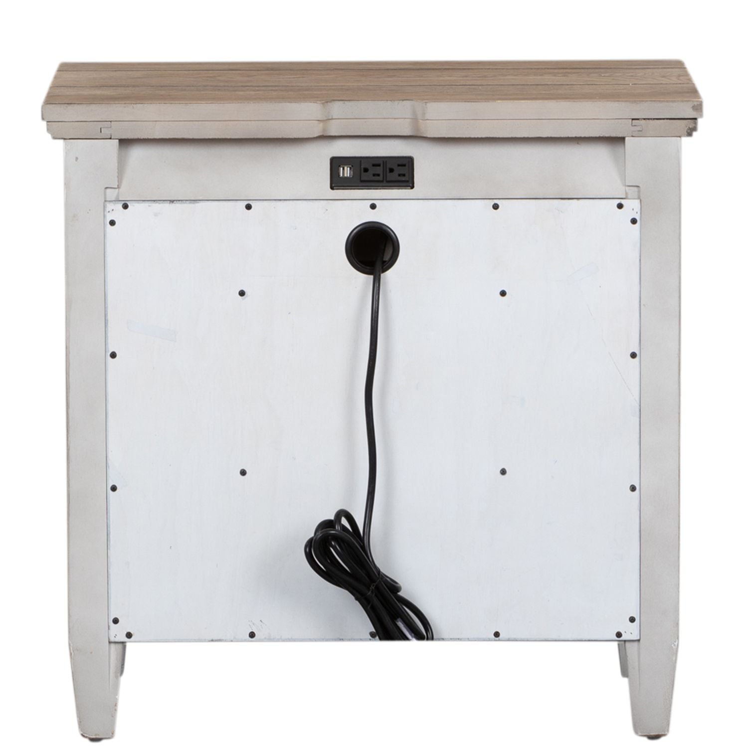 Diamantia 1 Drawer Night Stand with Charging Station