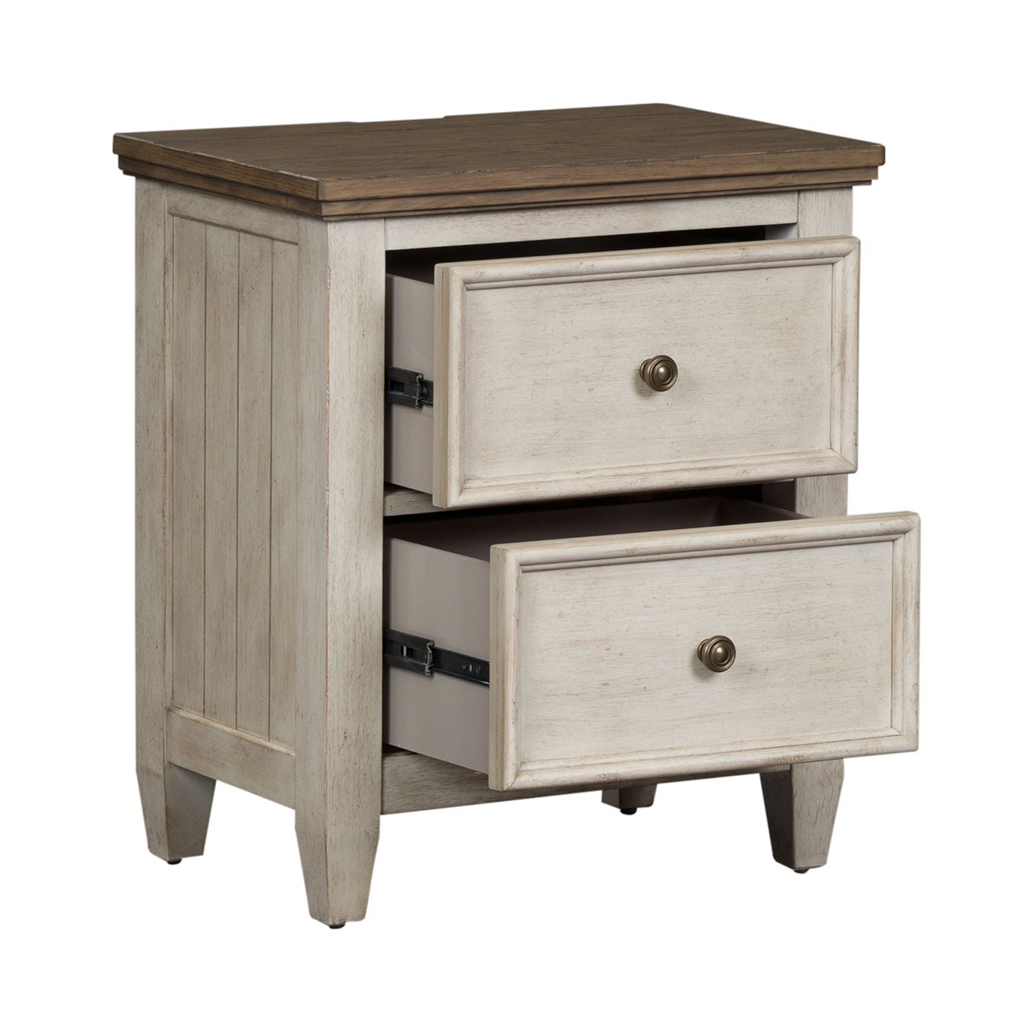 Azurdee 2 Drawer Night Stand with Charging Station