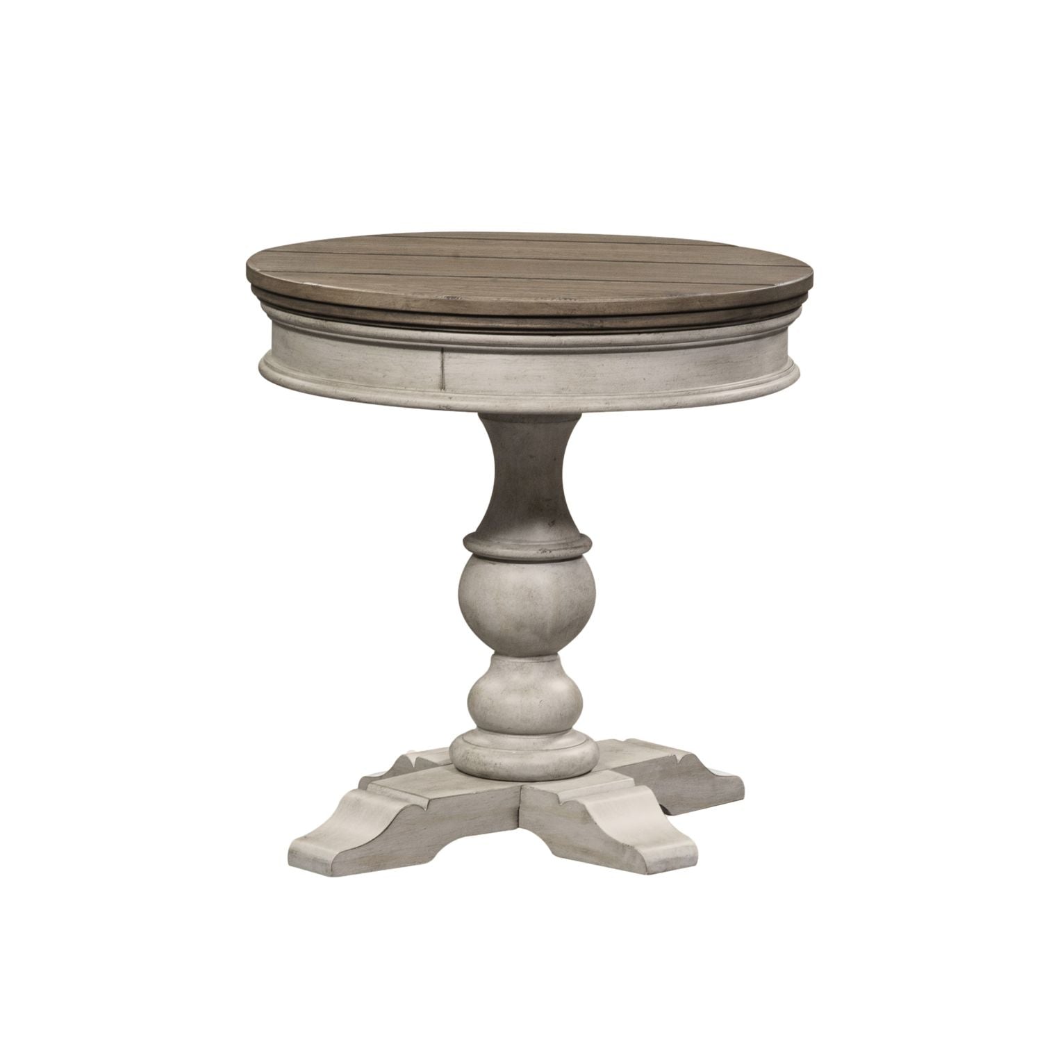 Ladelle Round Pedestal Chair Side Table