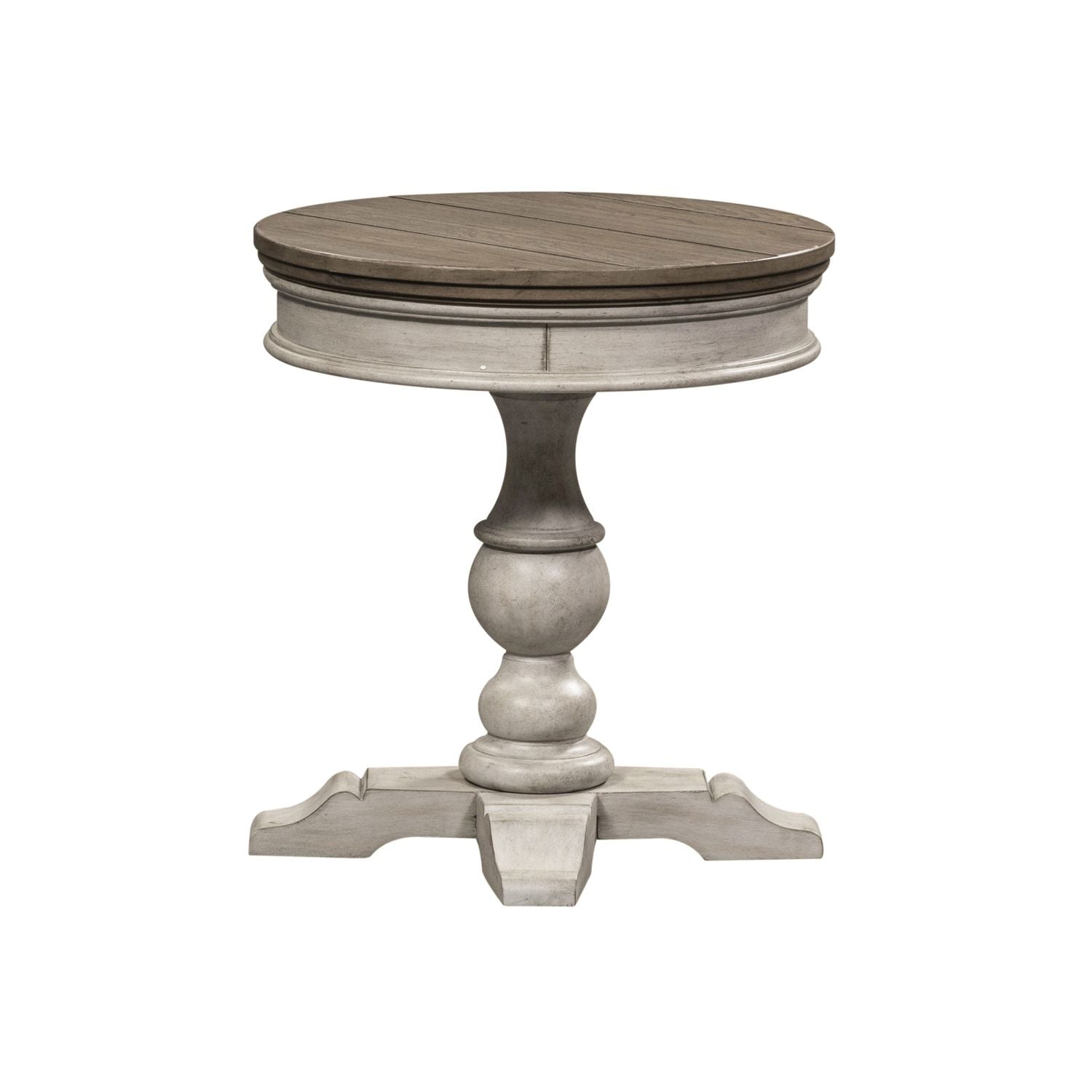 Ladelle Round Pedestal Chair Side Table