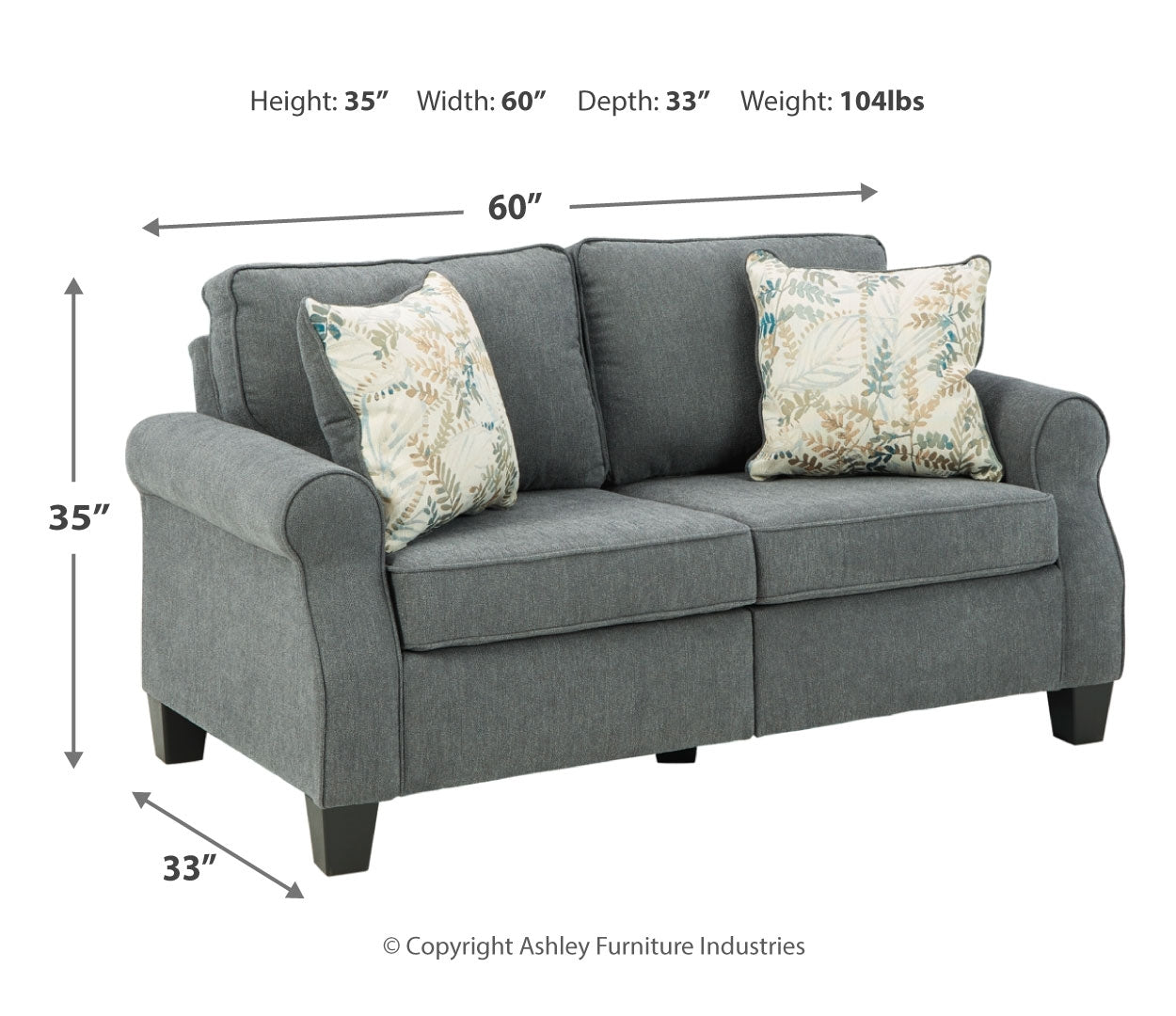 Alessio Sofa and Loveseat