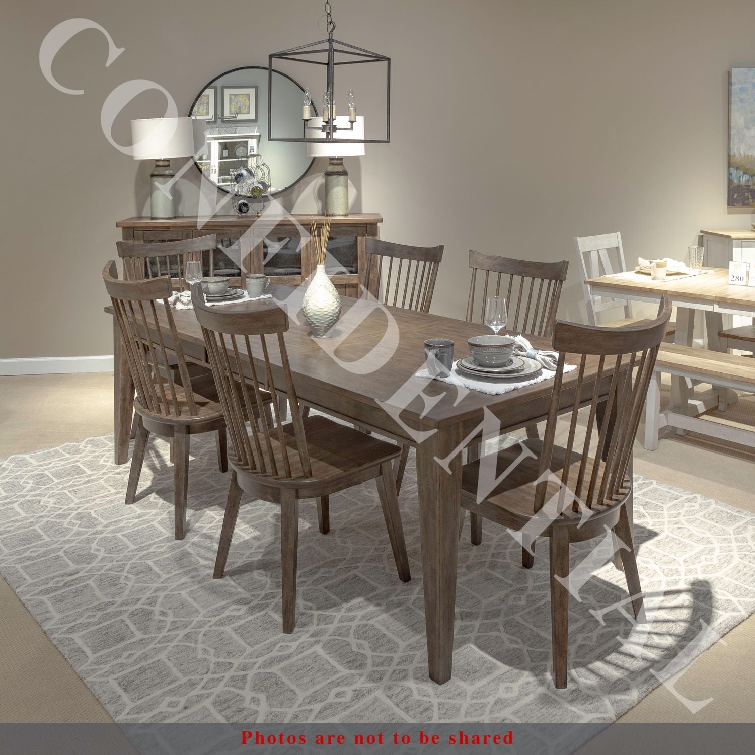 Curra 7 Piece Rectangular Dining Table Set