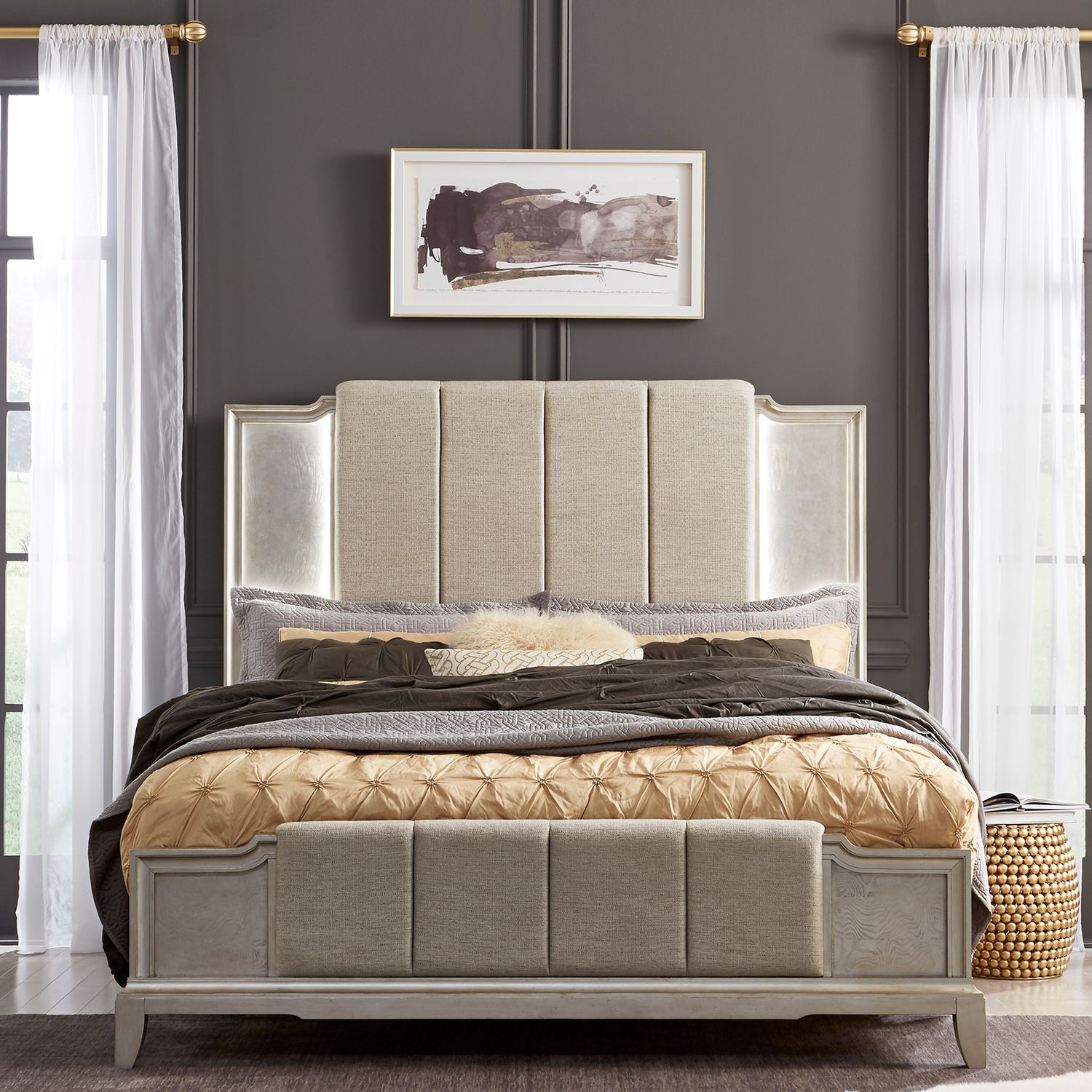 Adonias King California Upholstered Bed