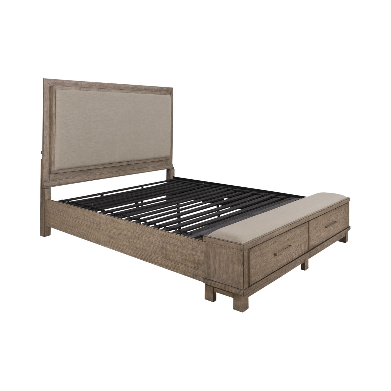 Bilyou King Storage Bed, Dresser & Mirror