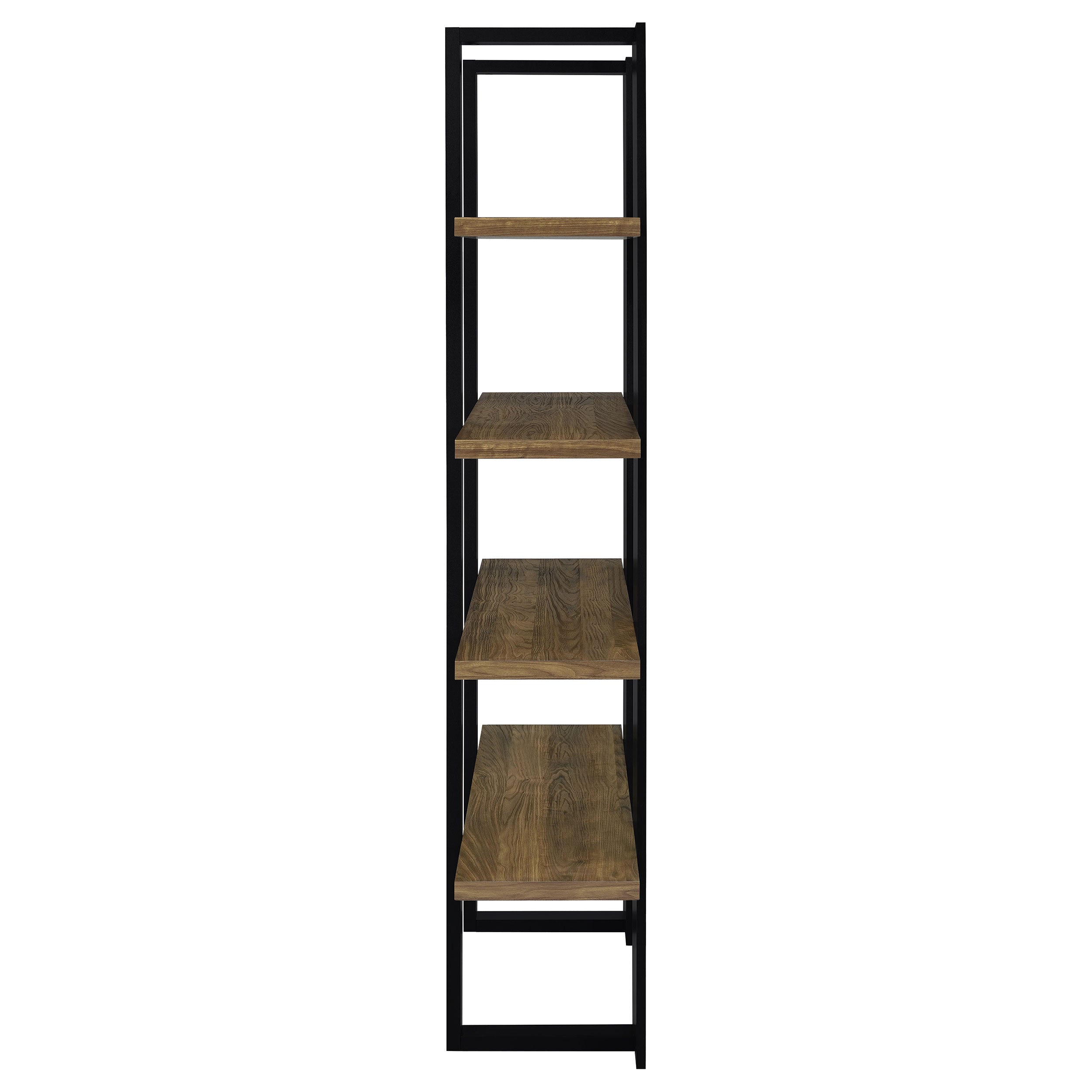 Danbrook Bookcase with 4 Full-length Shelves Bookcase Black