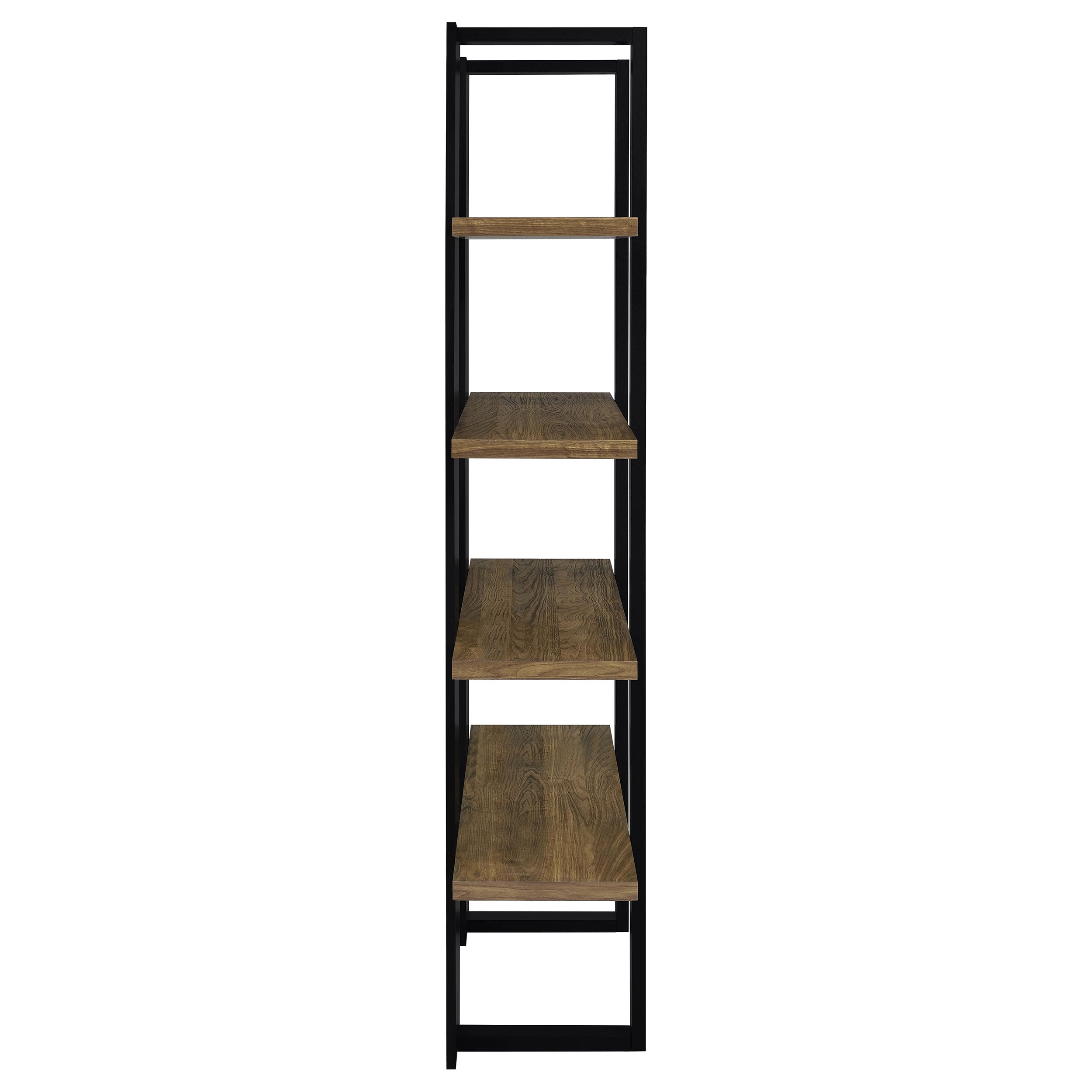 Danbrook Bookcase with 4 Full-length Shelves Bookcase Black