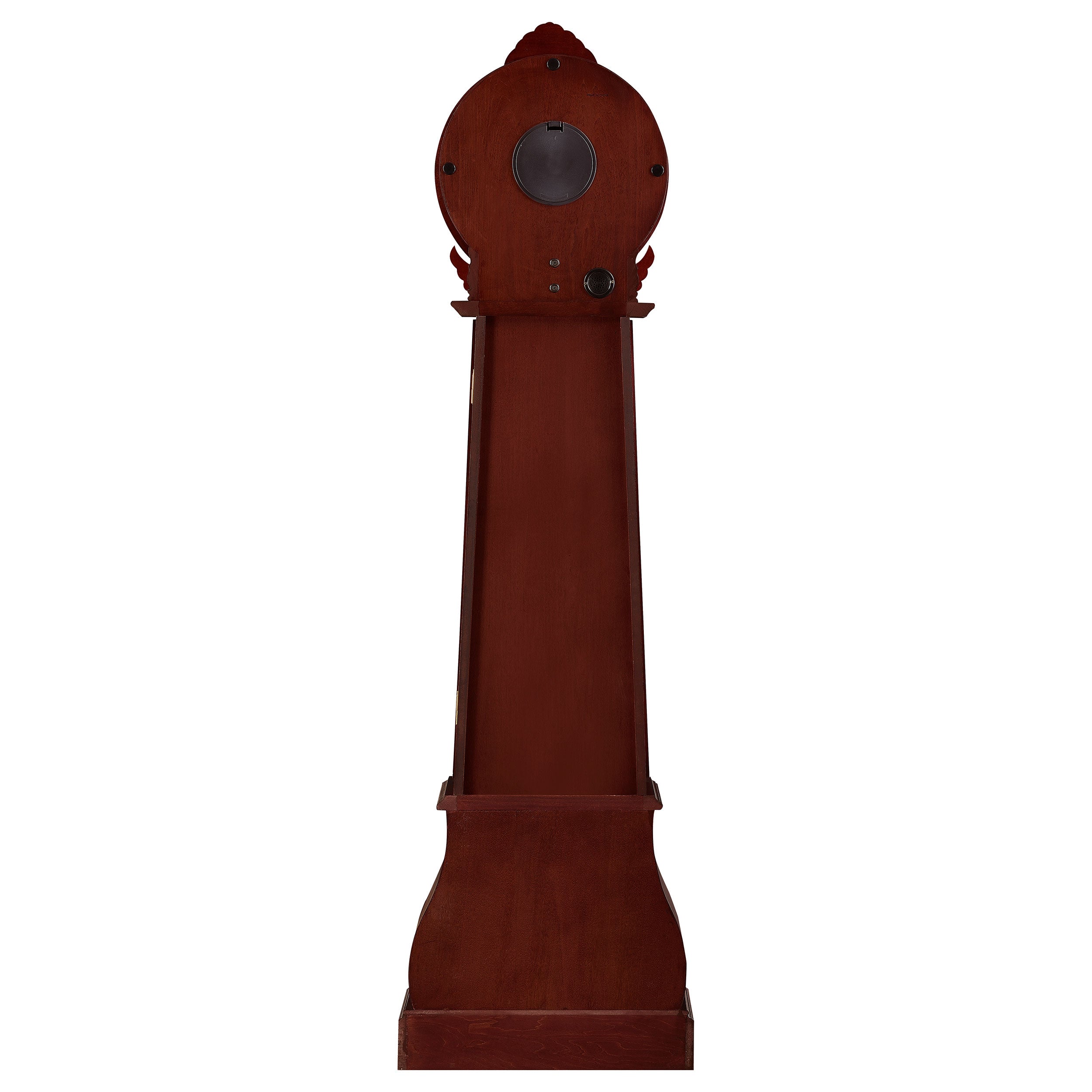 Narcissa Grandfather Clock with Chime Brown Red