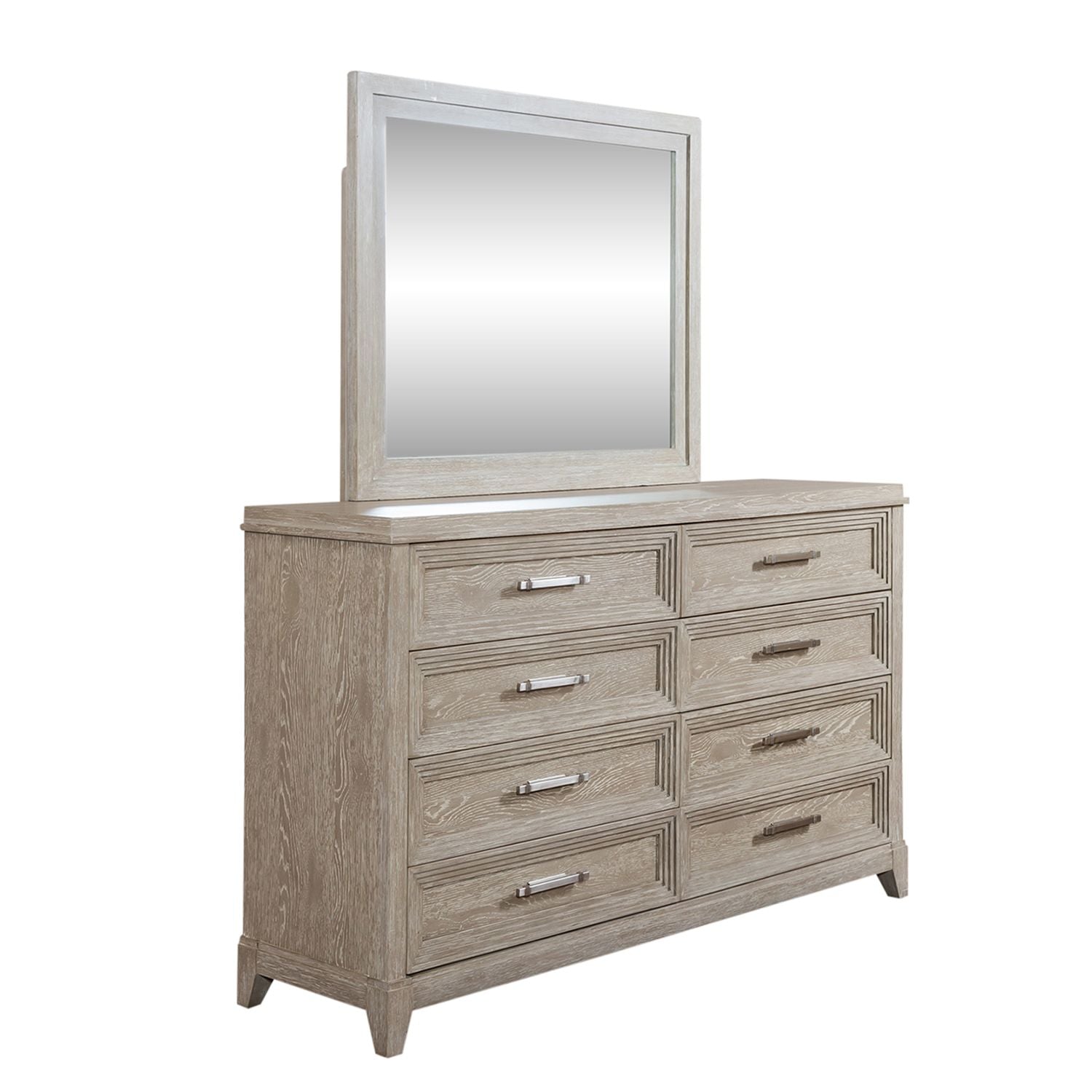 Aliante King California Panel Bed, Dresser & Mirror, Chest