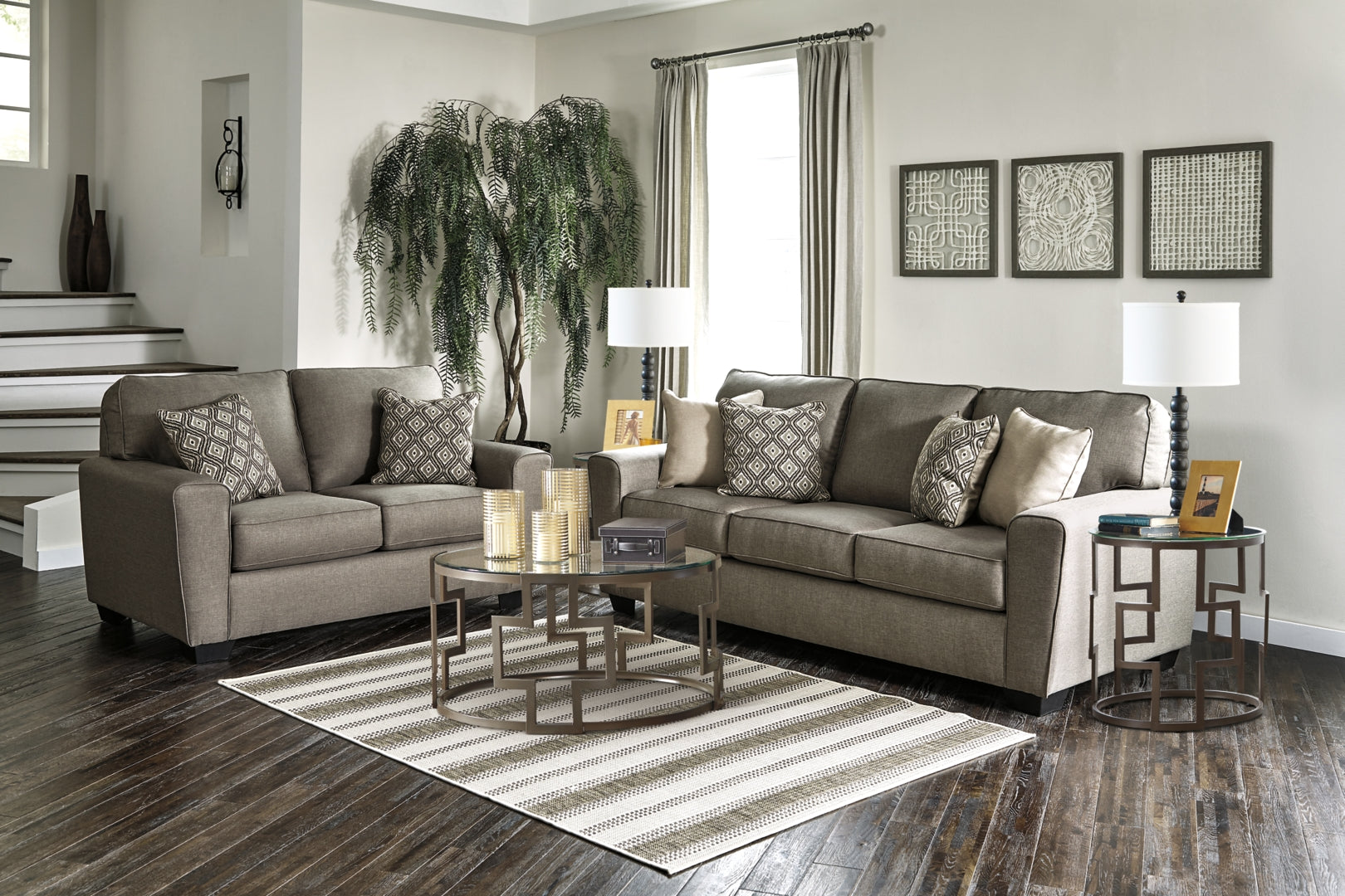 Calicho Sofa and Loveseat