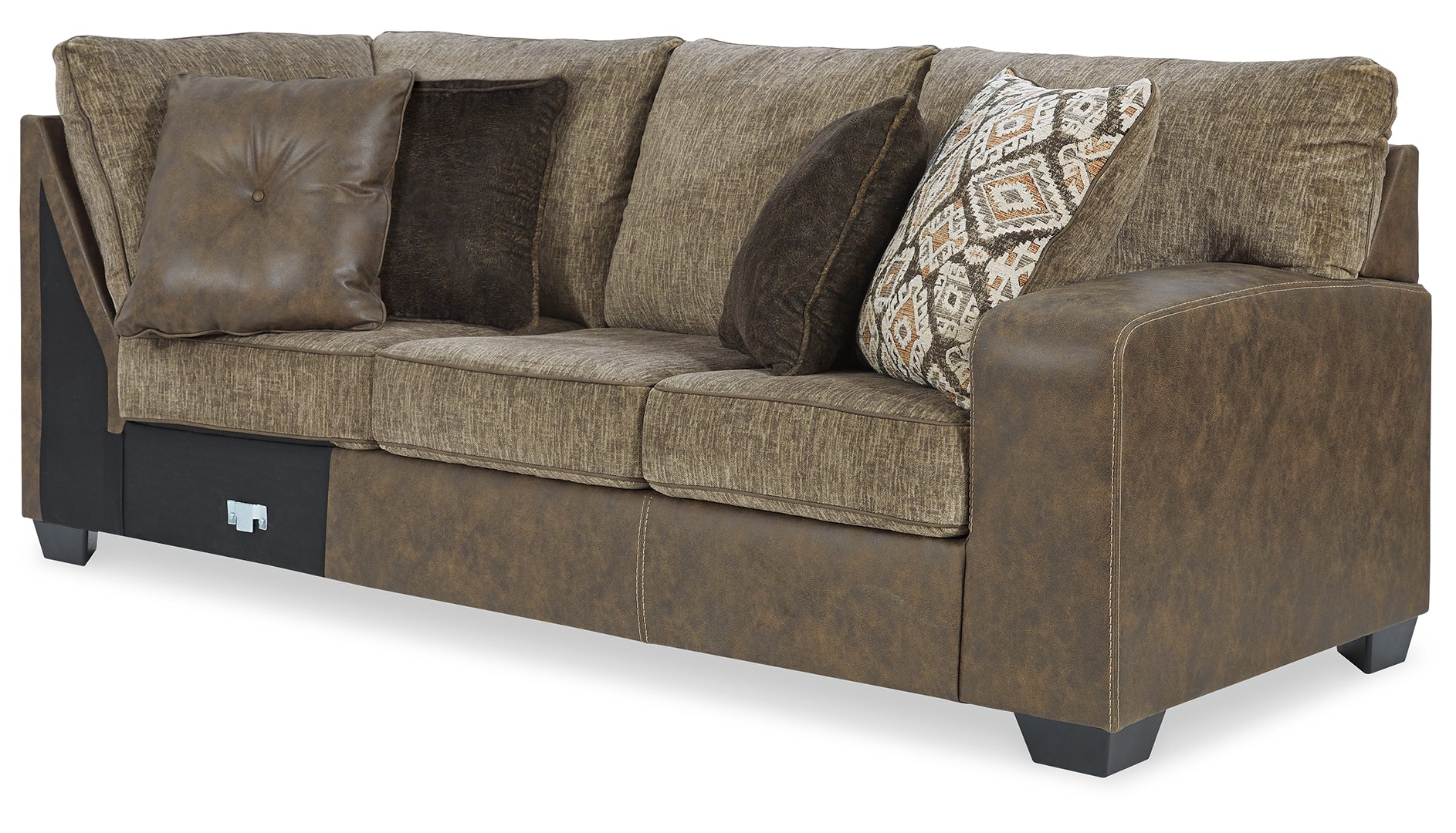 Abalone 3-Piece Sectional with Ottoman