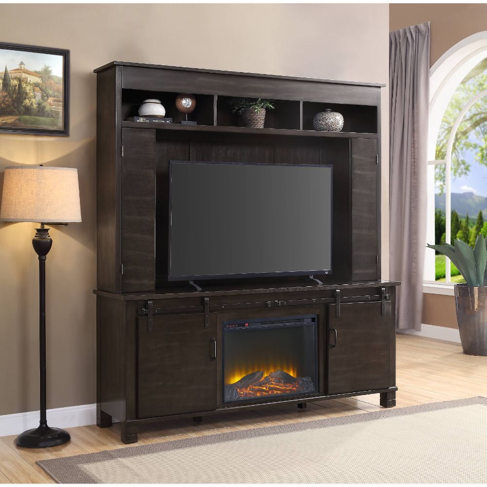 Davilmar Entertainment Center TV Stand Include Fire Place