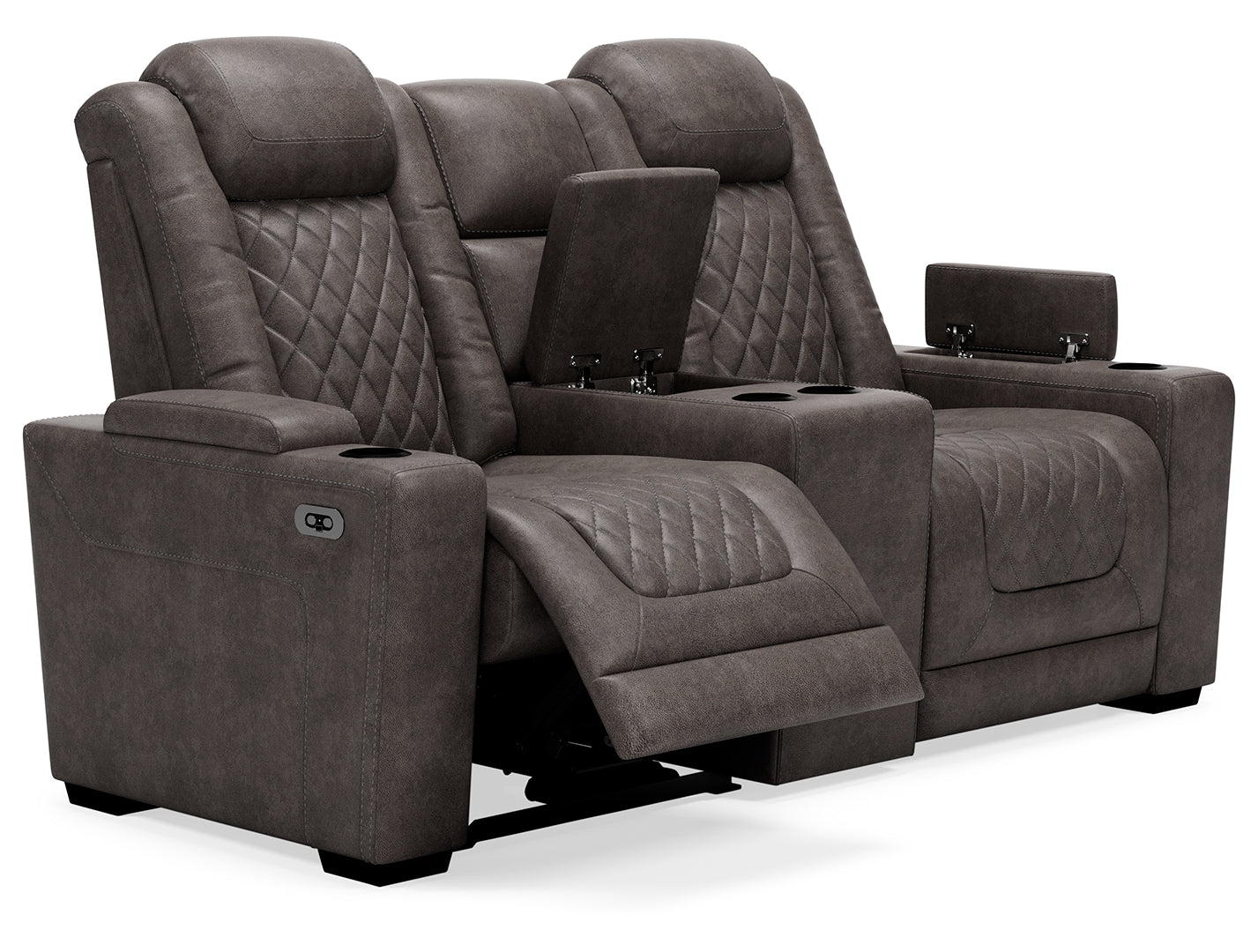 HyllMont Power Reclining Loveseat with Console