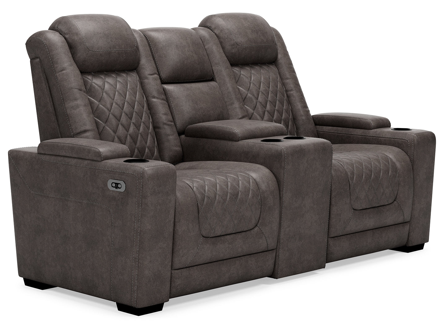 HyllMont Power Reclining Loveseat with Console