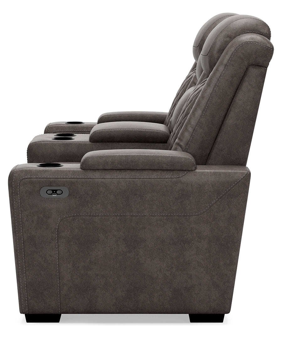 HyllMont Power Reclining Loveseat with Console