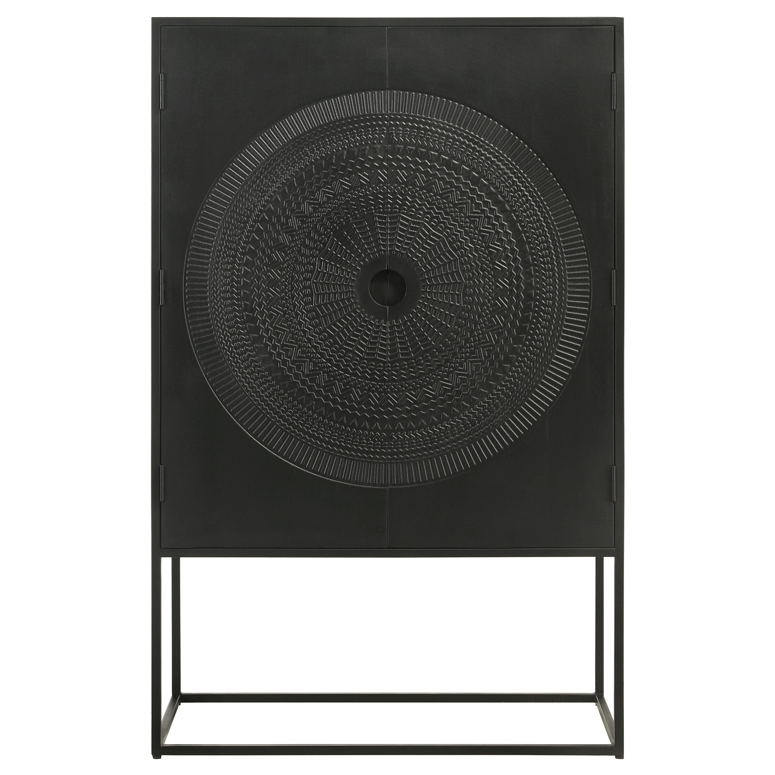 Jenna 2-door Bar Cabinet Black