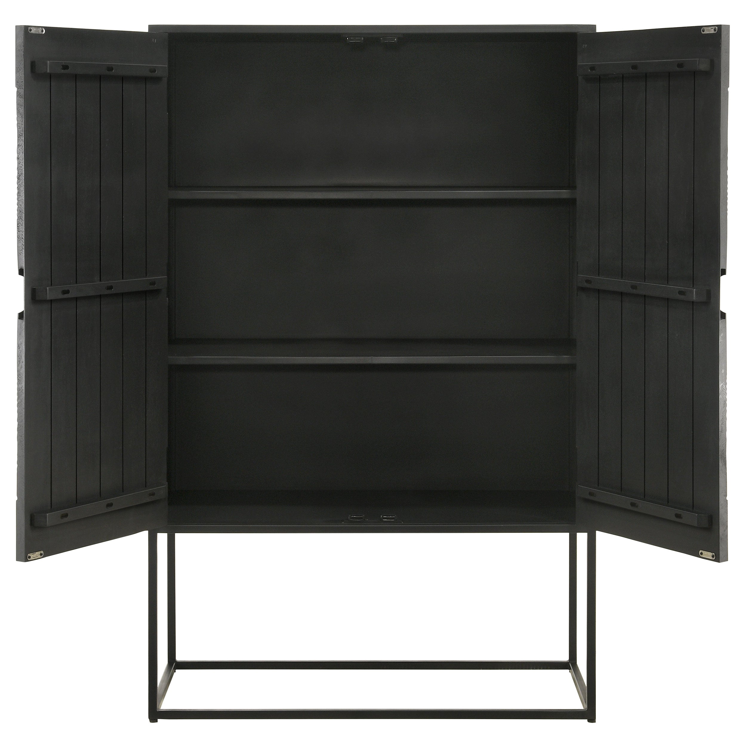 Jenna 2-door Bar Cabinet Black