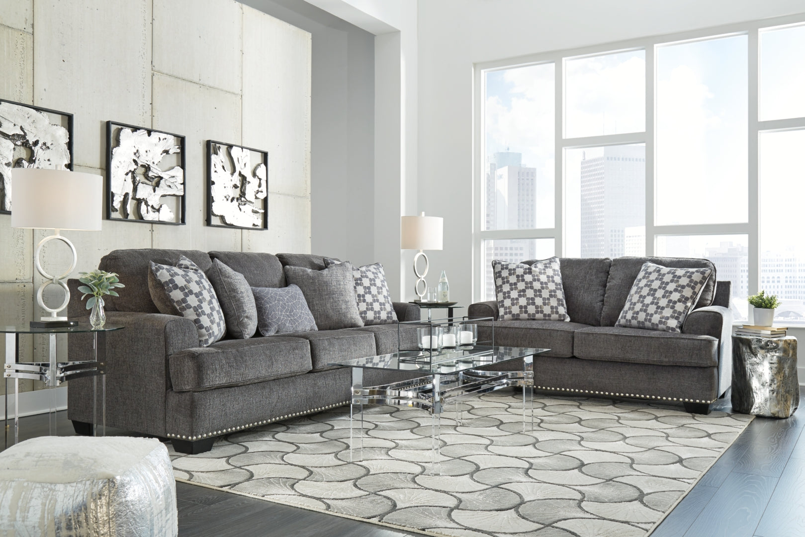 Locklin Sofa and Loveseat