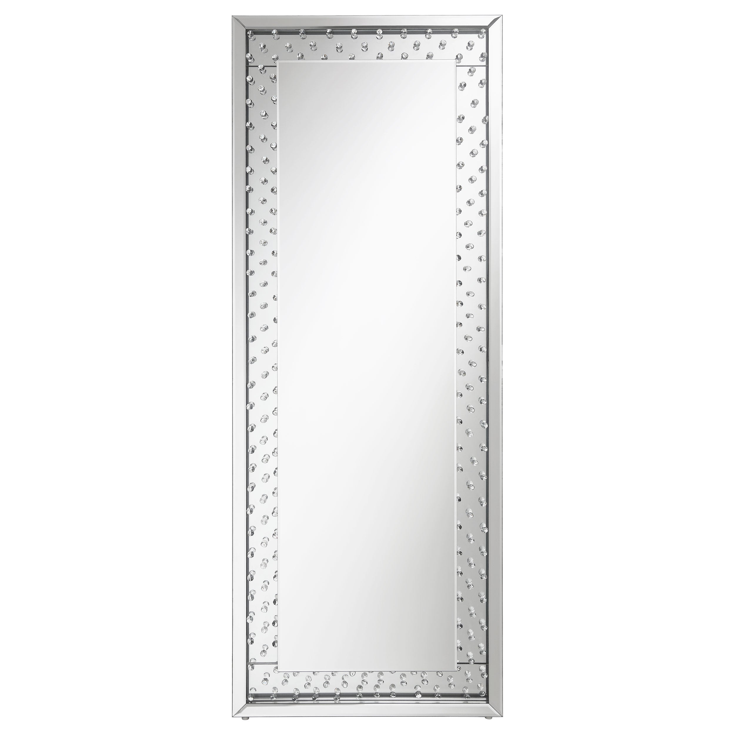 Yves Acrylic Crystal Inlay Floor Mirror