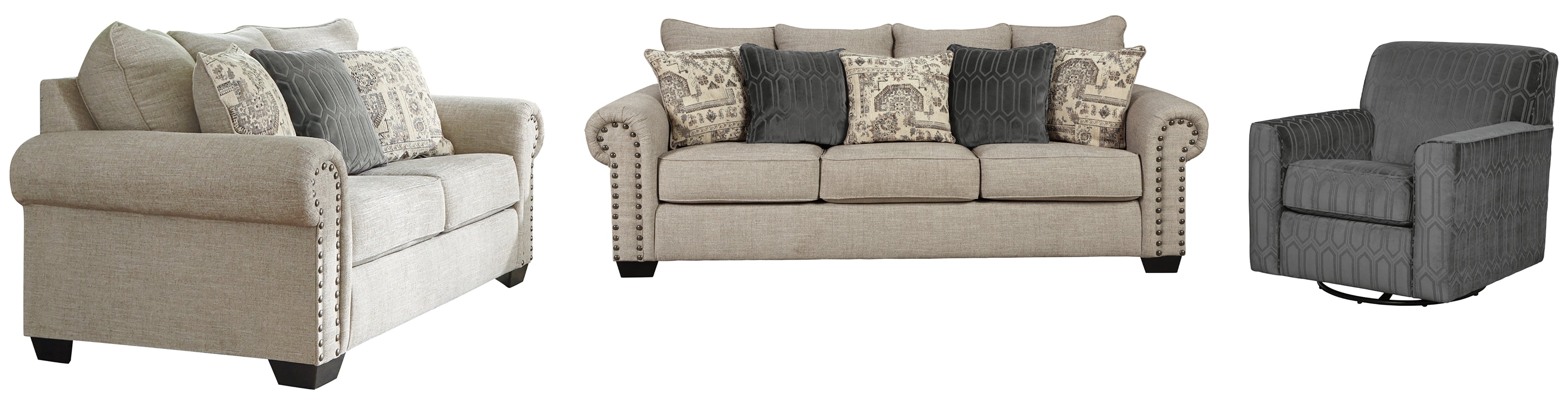 Zarina Sofa, Loveseat and Chair