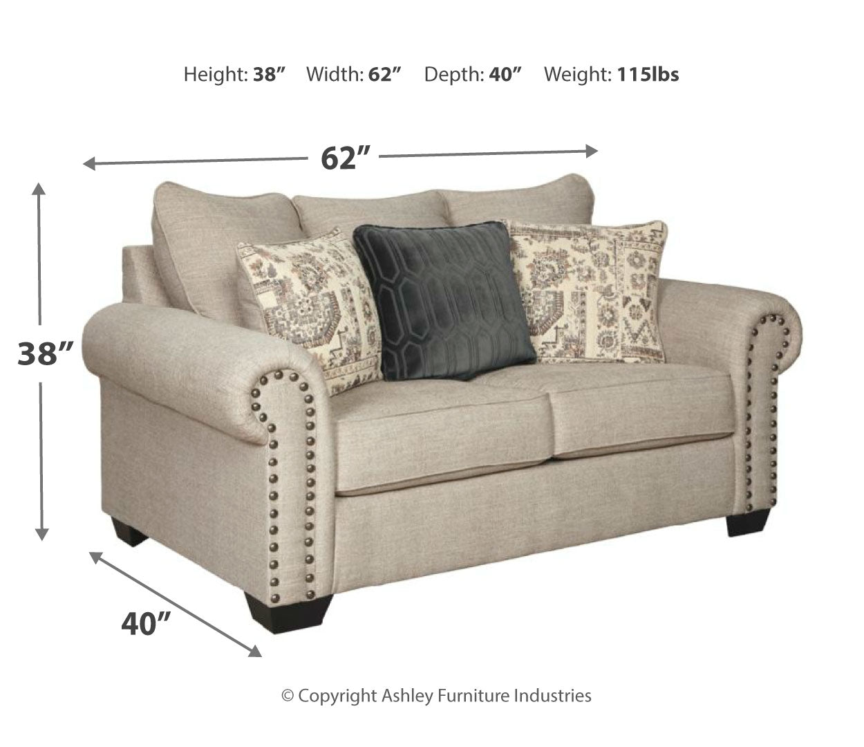 Zarina Sofa and Loveseat