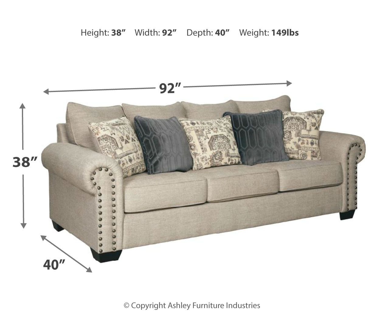 Zarina Sofa and Loveseat