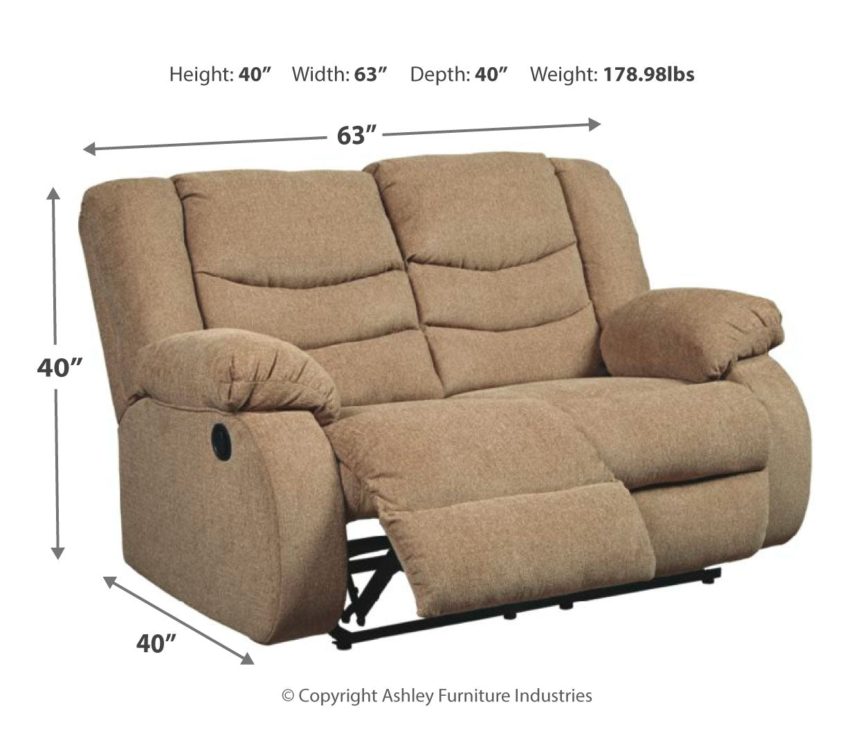 Tulen Reclining Loveseat