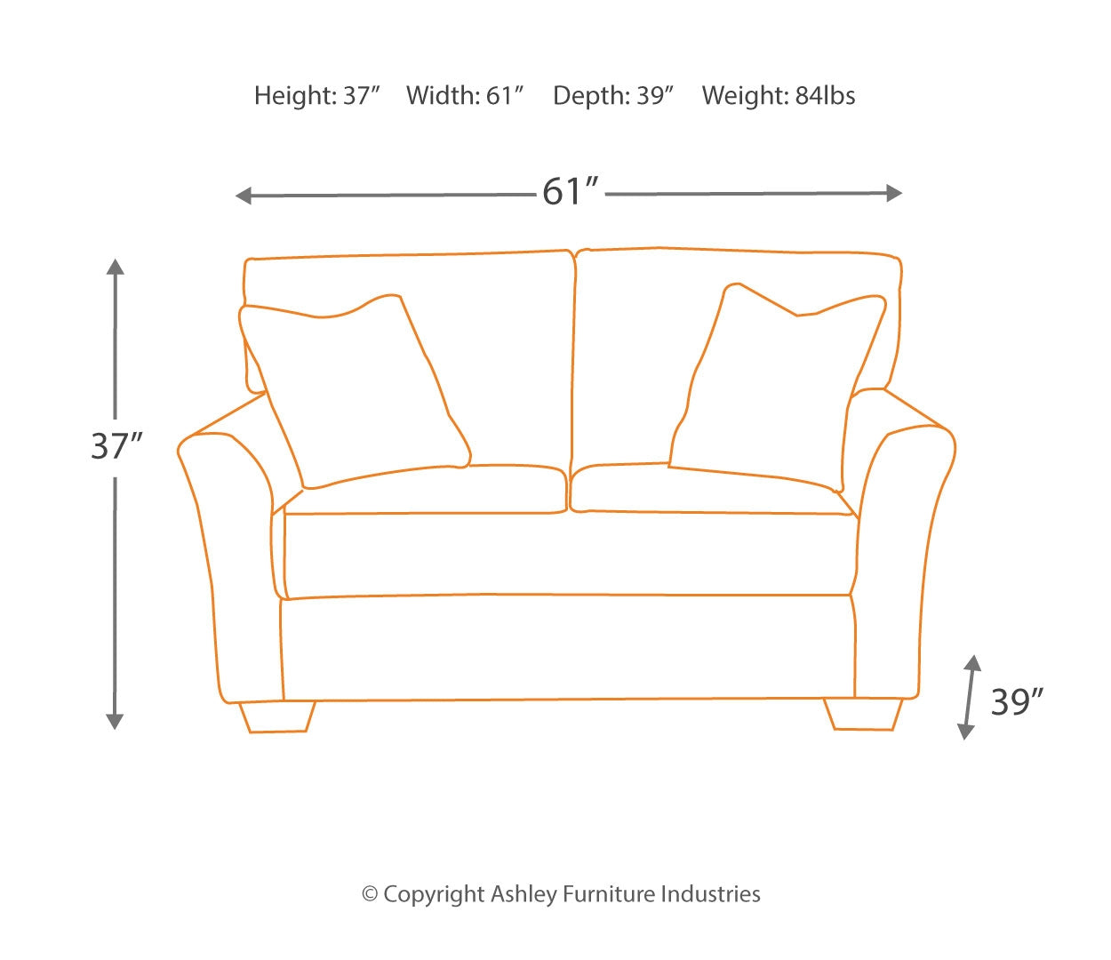 Tibbee Loveseat